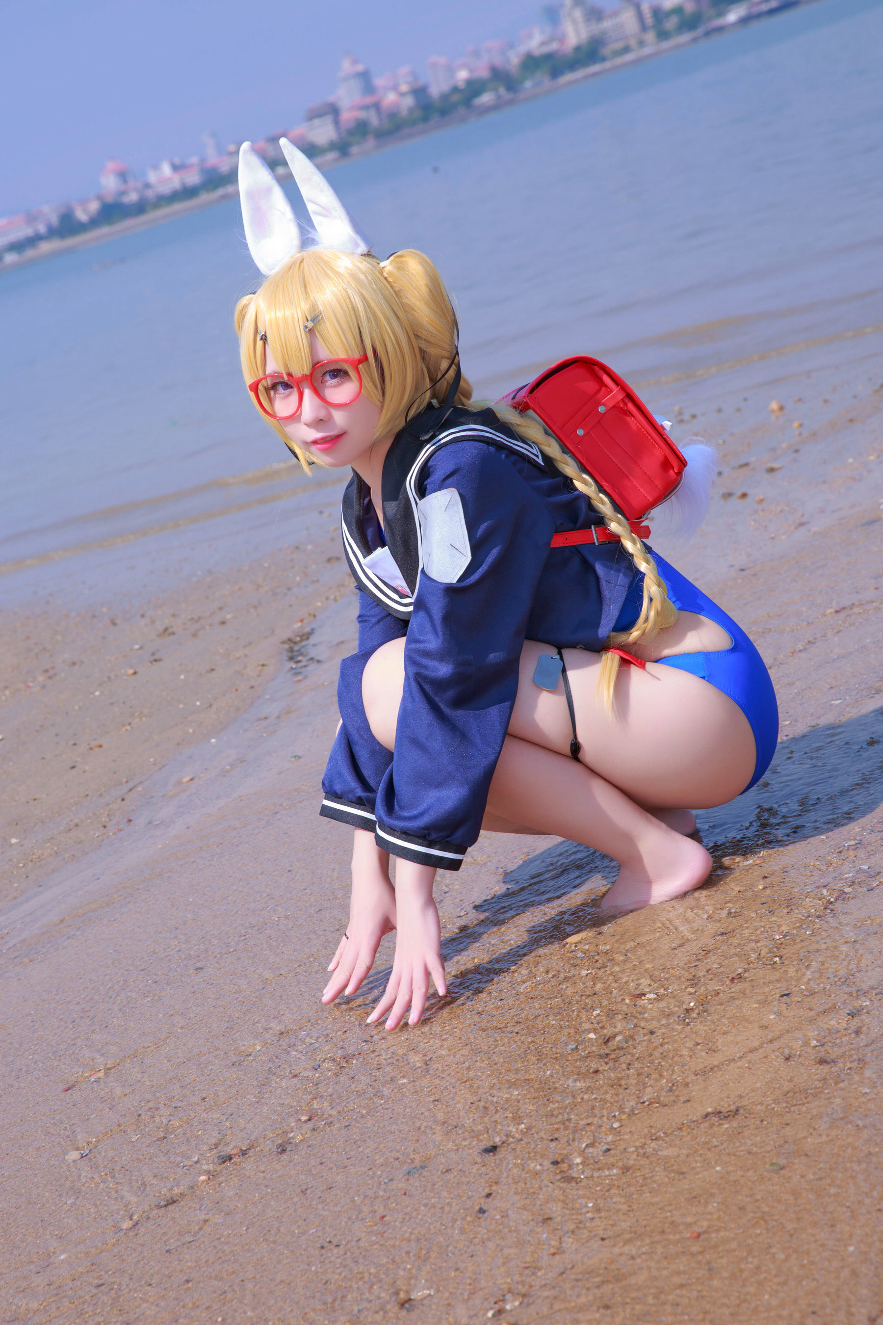 Internet Celebrity Coser Photobook] Anime Blogger G44 Will Not Get Hurt - Whirlwind School Uniform