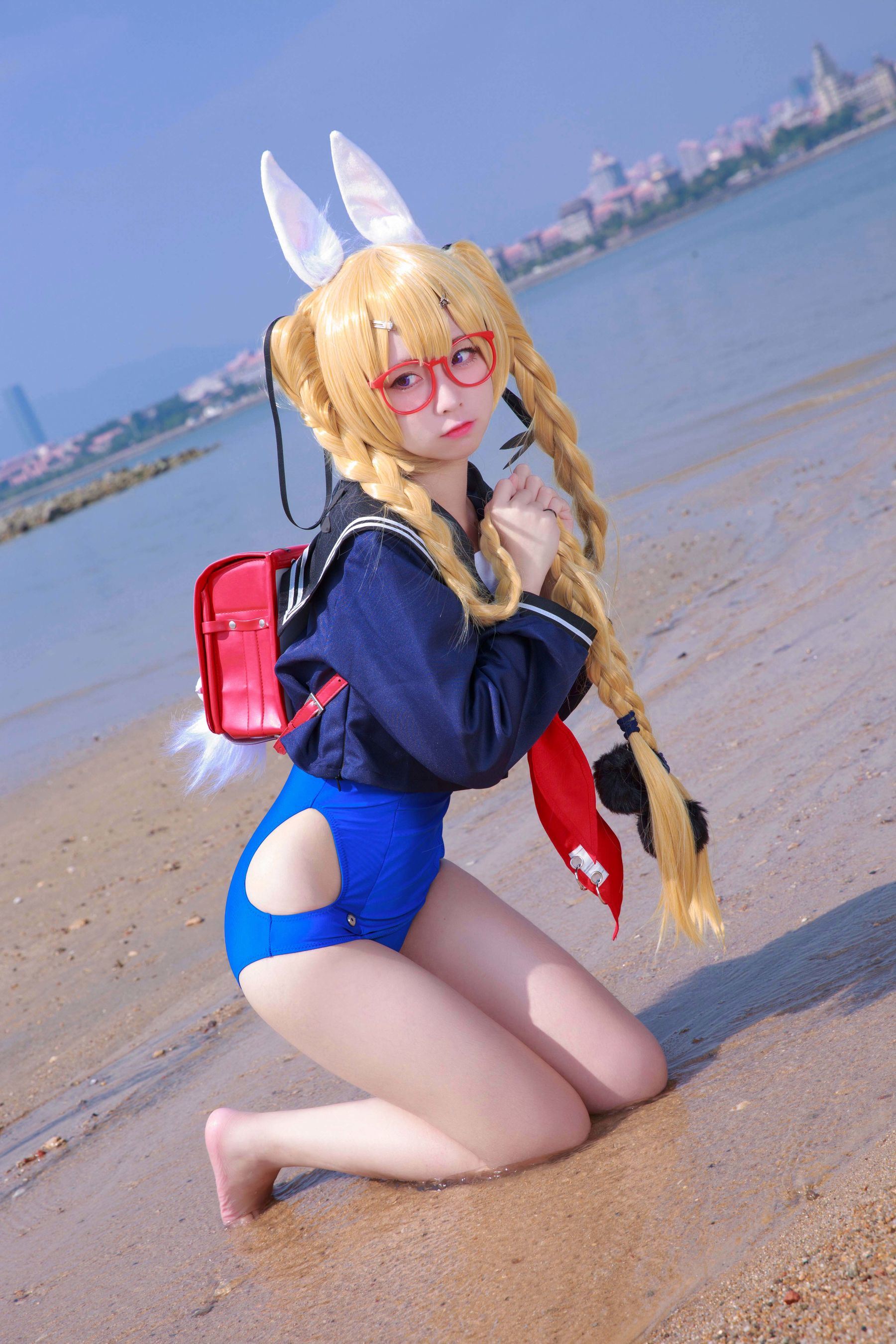 Internet Celebrity Coser Photobook] Anime Blogger G44 Will Not Get Hurt - Whirlwind School Uniform
