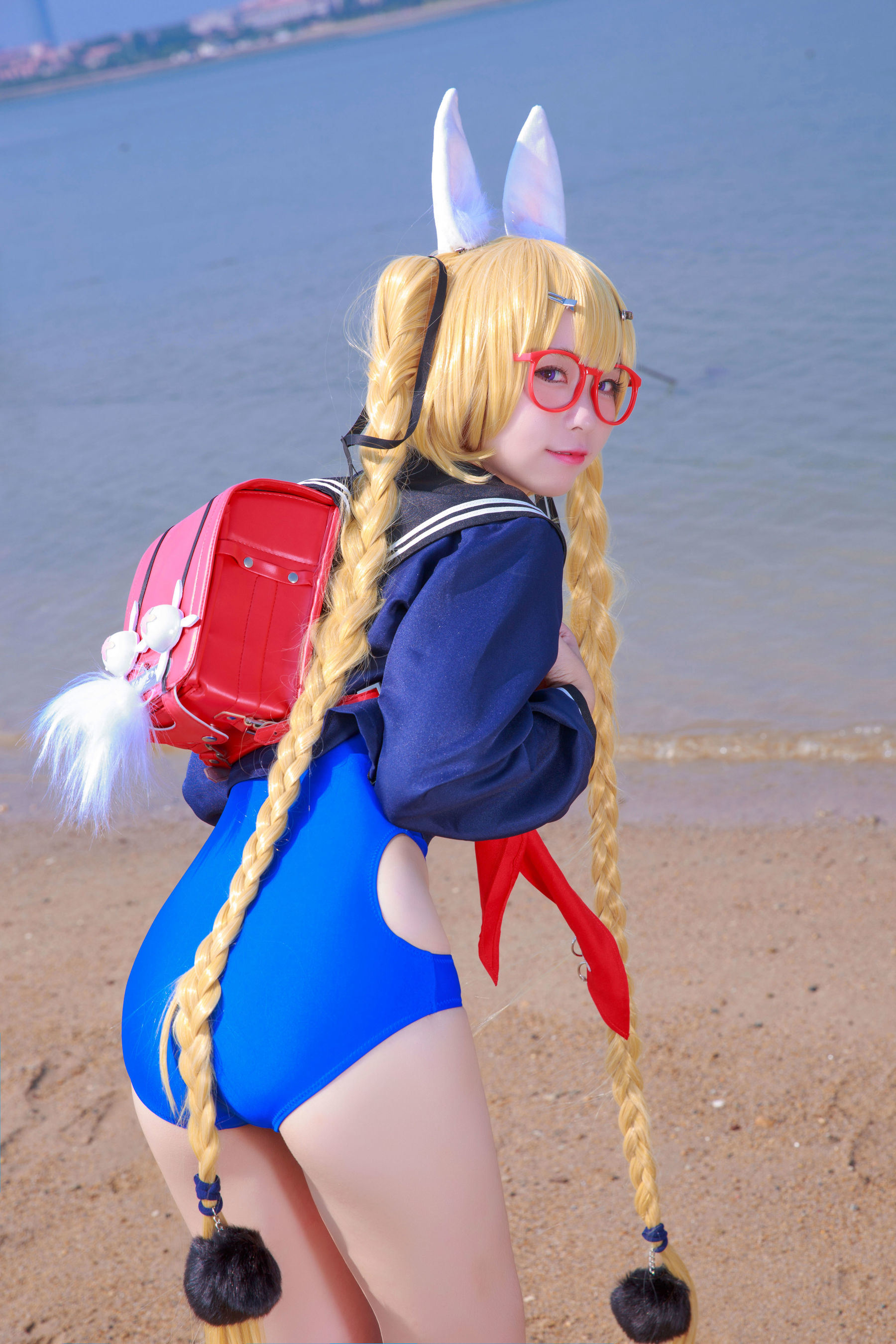 Internet Celebrity Coser Photobook] Anime Blogger G44 Will Not Get Hurt - Whirlwind School Uniform