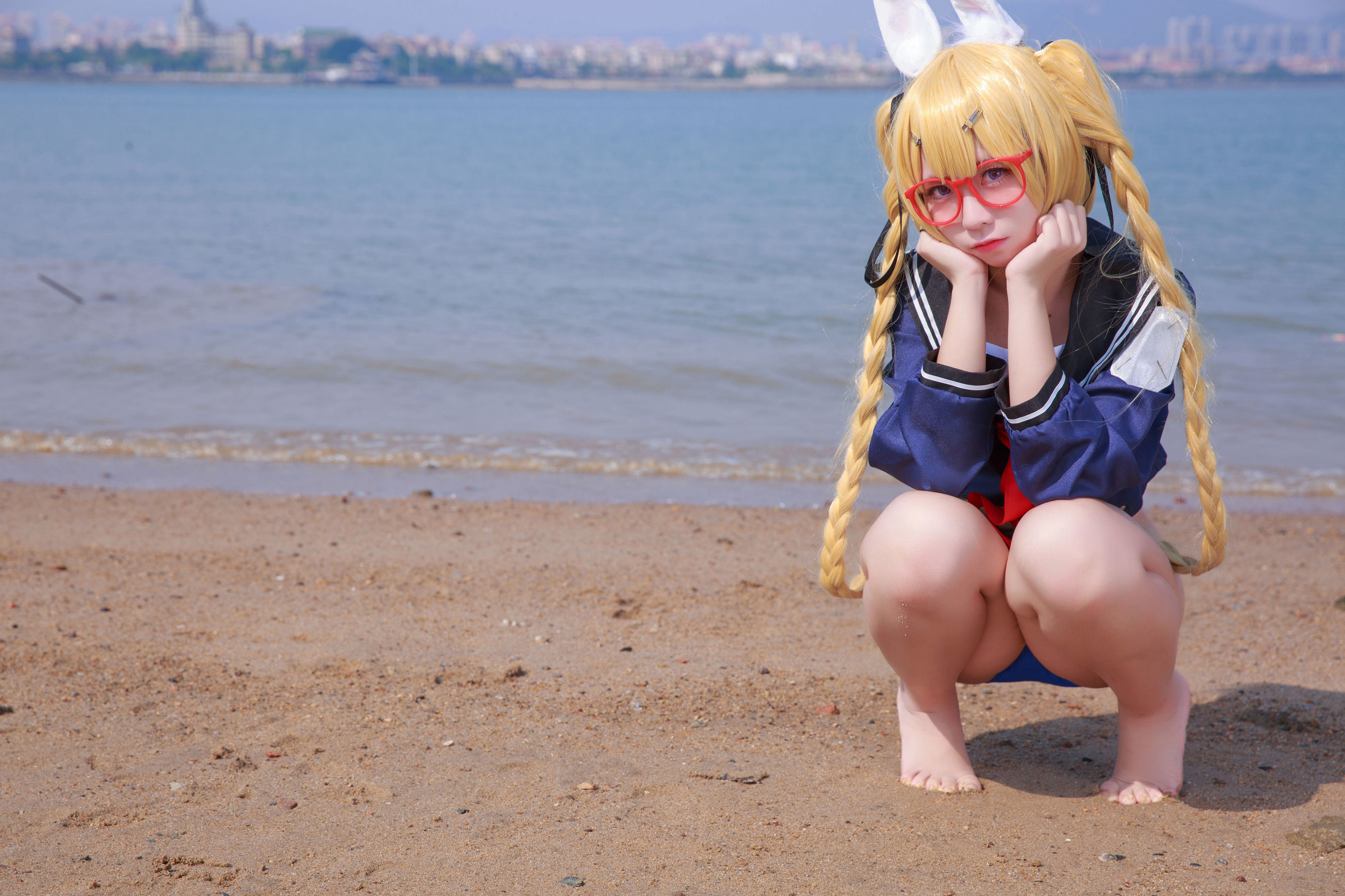 Internet Celebrity Coser Photobook] Anime Blogger G44 Will Not Get Hurt - Whirlwind School Uniform
