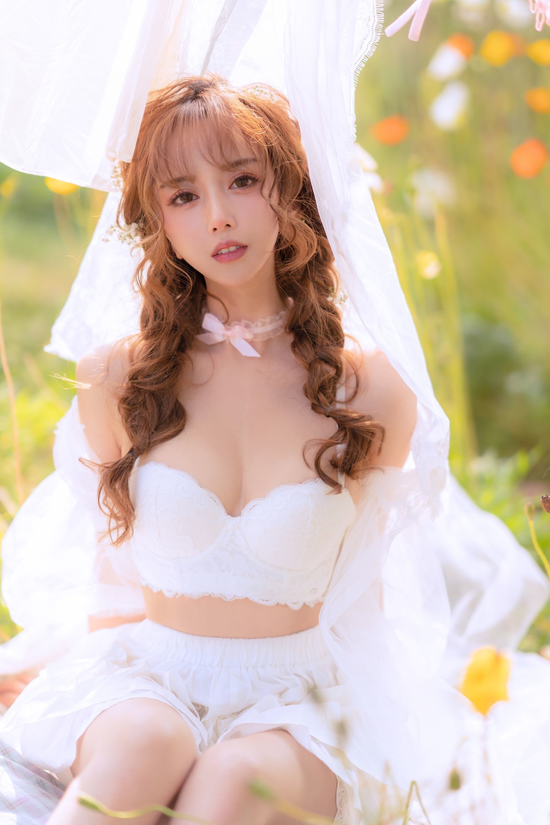 Ảnh Net hồng COSER] Ảnh Douyu Mi Tiên Tiên Sama - Phiên bản giới hạn mùa hè: Phơi quần áo