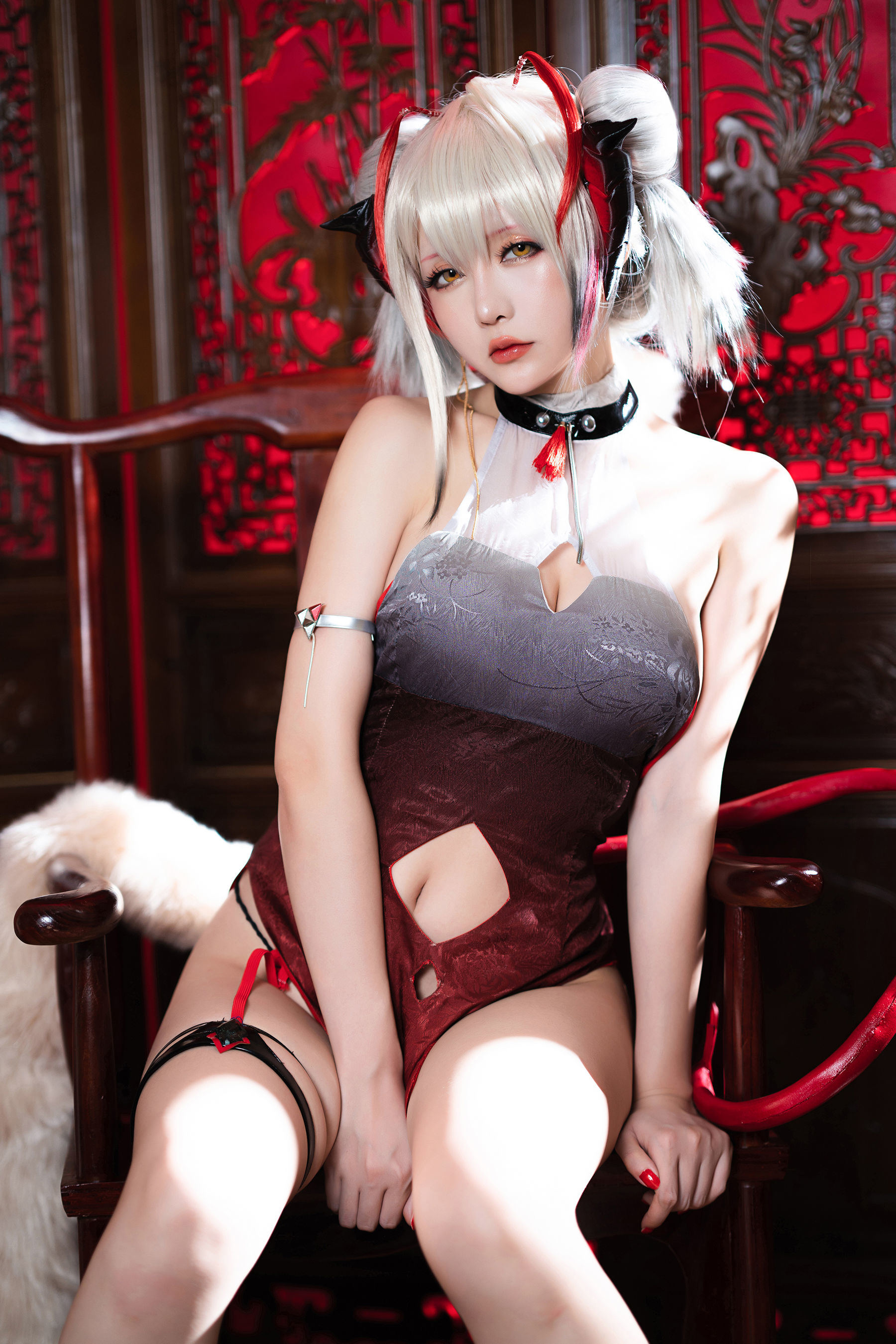 Internet Celebrity COSER Photobook] COSER Miss Xing Zhi Chi Chi - W- Doujin Qipao