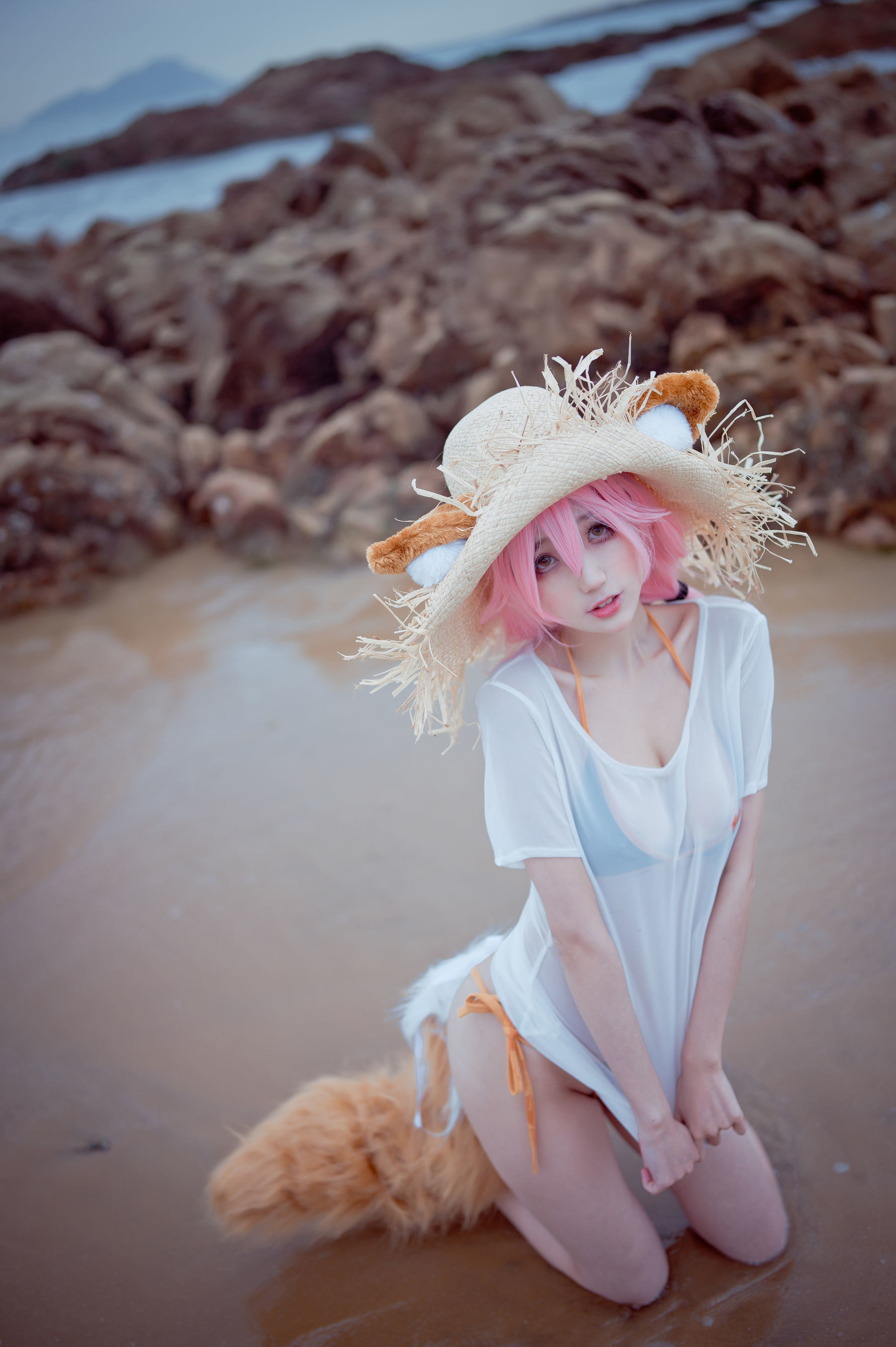 Ảnh COSER của netizen] Chu Kỷ là Thỏ Dễ Thương - Tiểu Ngọc Đồ Bơi
