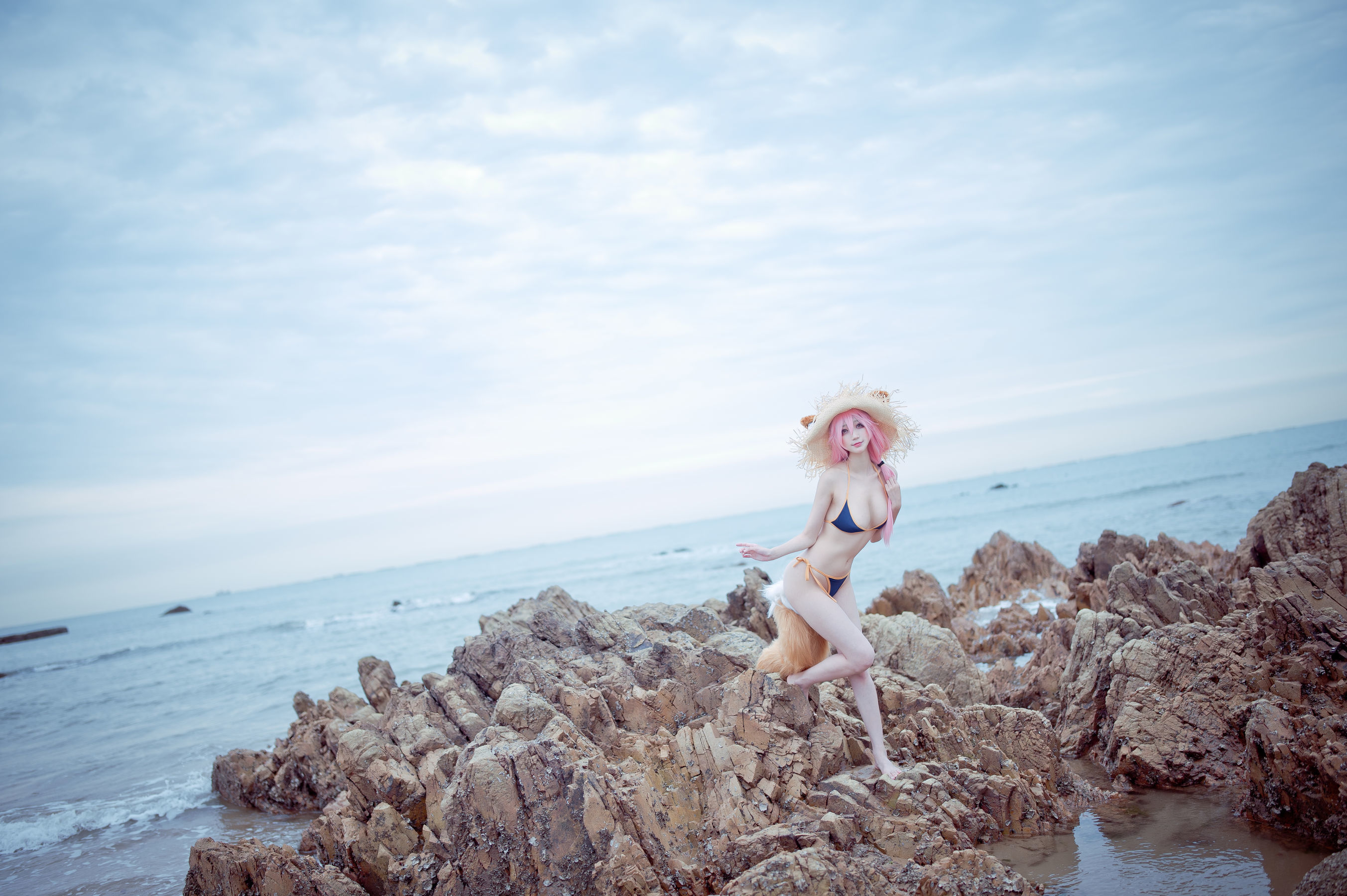 Ảnh COSER của netizen] Chu Kỷ là Thỏ Dễ Thương - Tiểu Ngọc Đồ Bơi