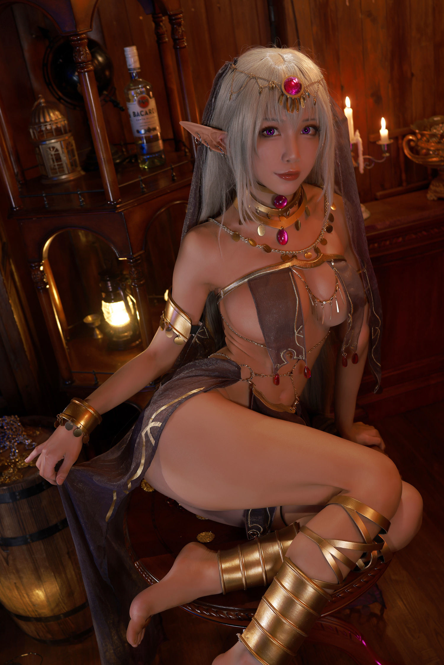Sổ ảnh Coser Ngôi sao mạng] Blogger Anime Thủy Miêu Aqua - Hắc Thú 2