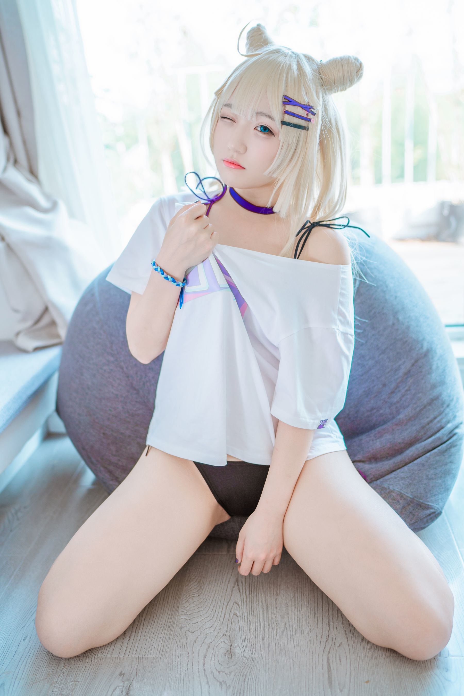 網紅COSER寫真] 動漫博主米姆彌美 - 少女前線 AA-12 無煙棒棒糖