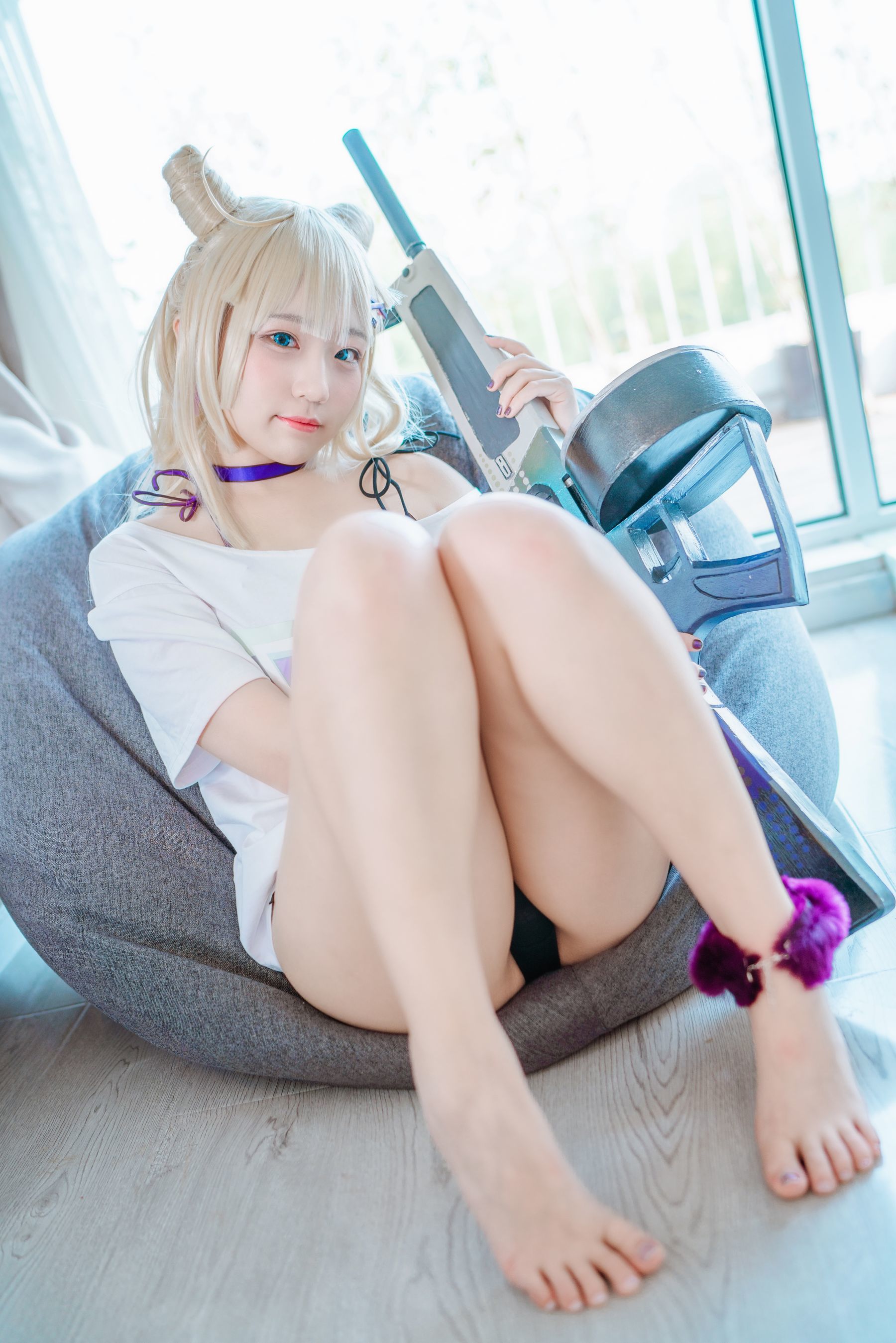 網紅COSER寫真] 動漫博主米姆彌美 - 少女前線 AA-12 無煙棒棒糖