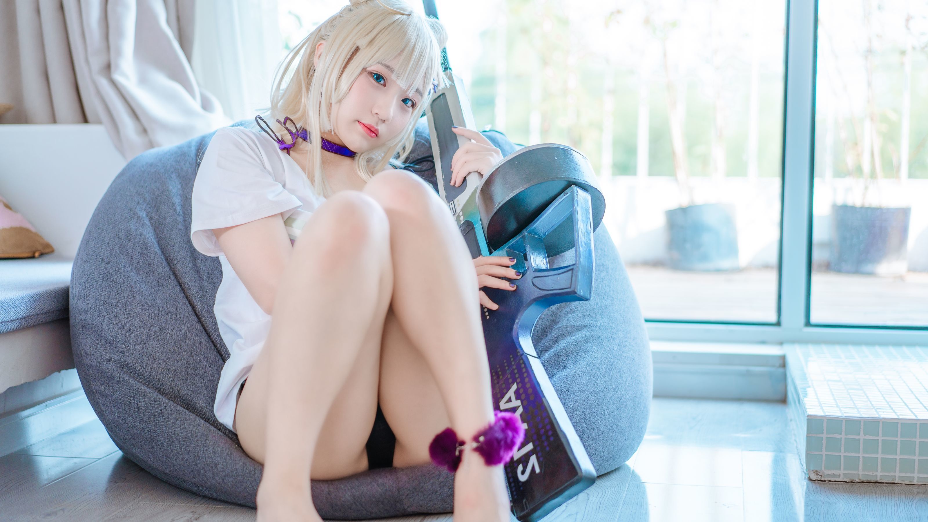 網紅COSER寫真] 動漫博主米姆彌美 - 少女前線 AA-12 無煙棒棒糖