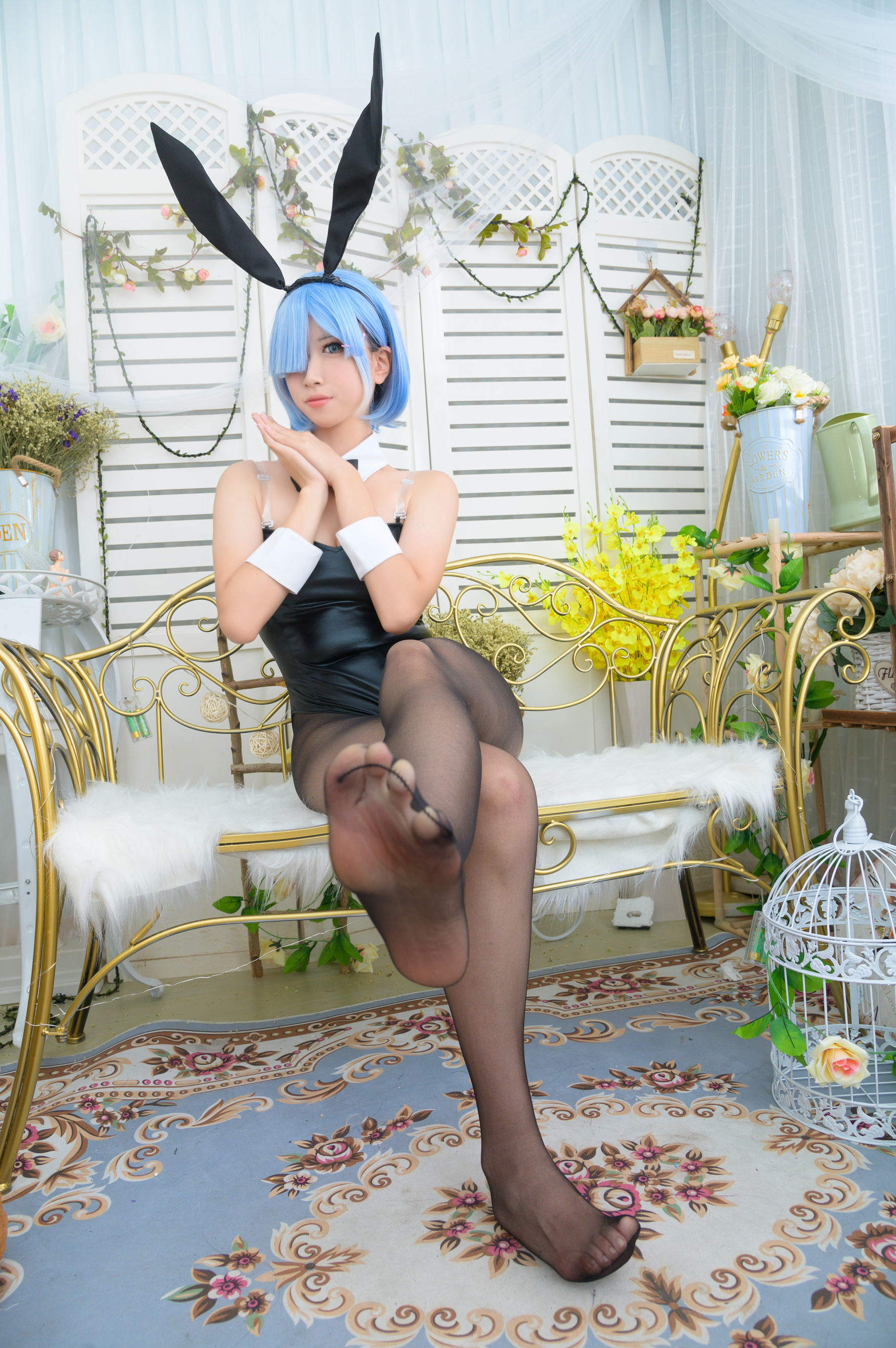 왕훙 COSER 사진] 다미미구 - 렘 버니걸