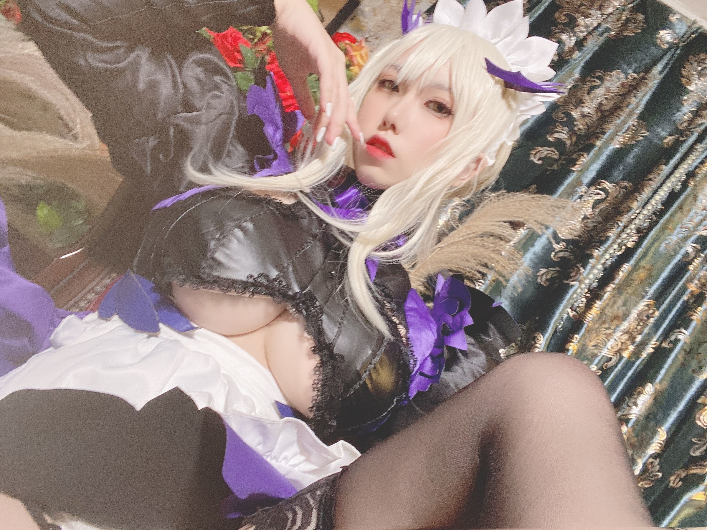 網紅COSER寫真] 芋圓侑子SJ_ - 黑槍呆女僕自拍