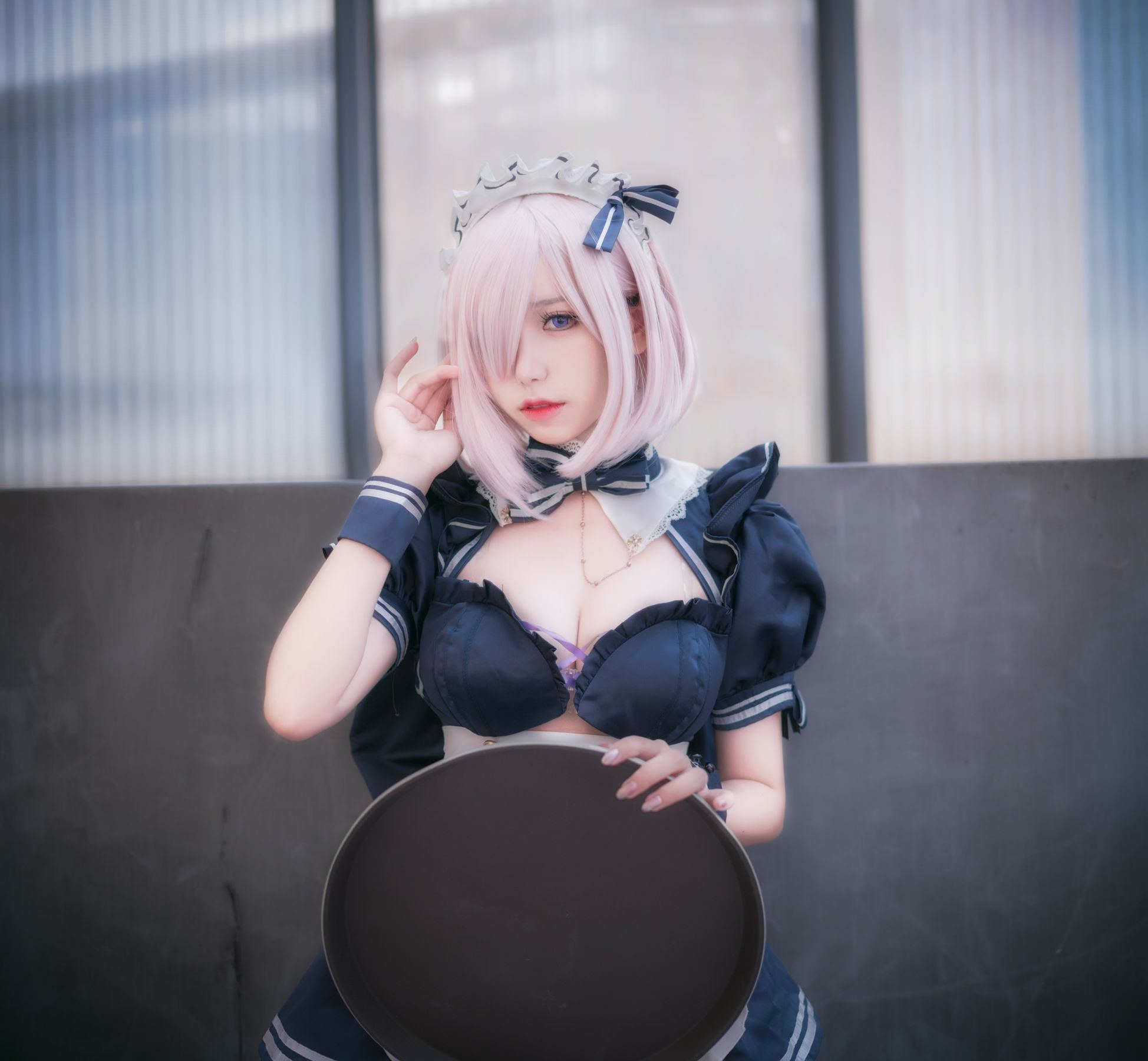 Ảnh chụp Net hồng Coser] Yù Nguyên Yōu Tử SJ_ - Hắc Thương Đần Nữ Phục tự chụp