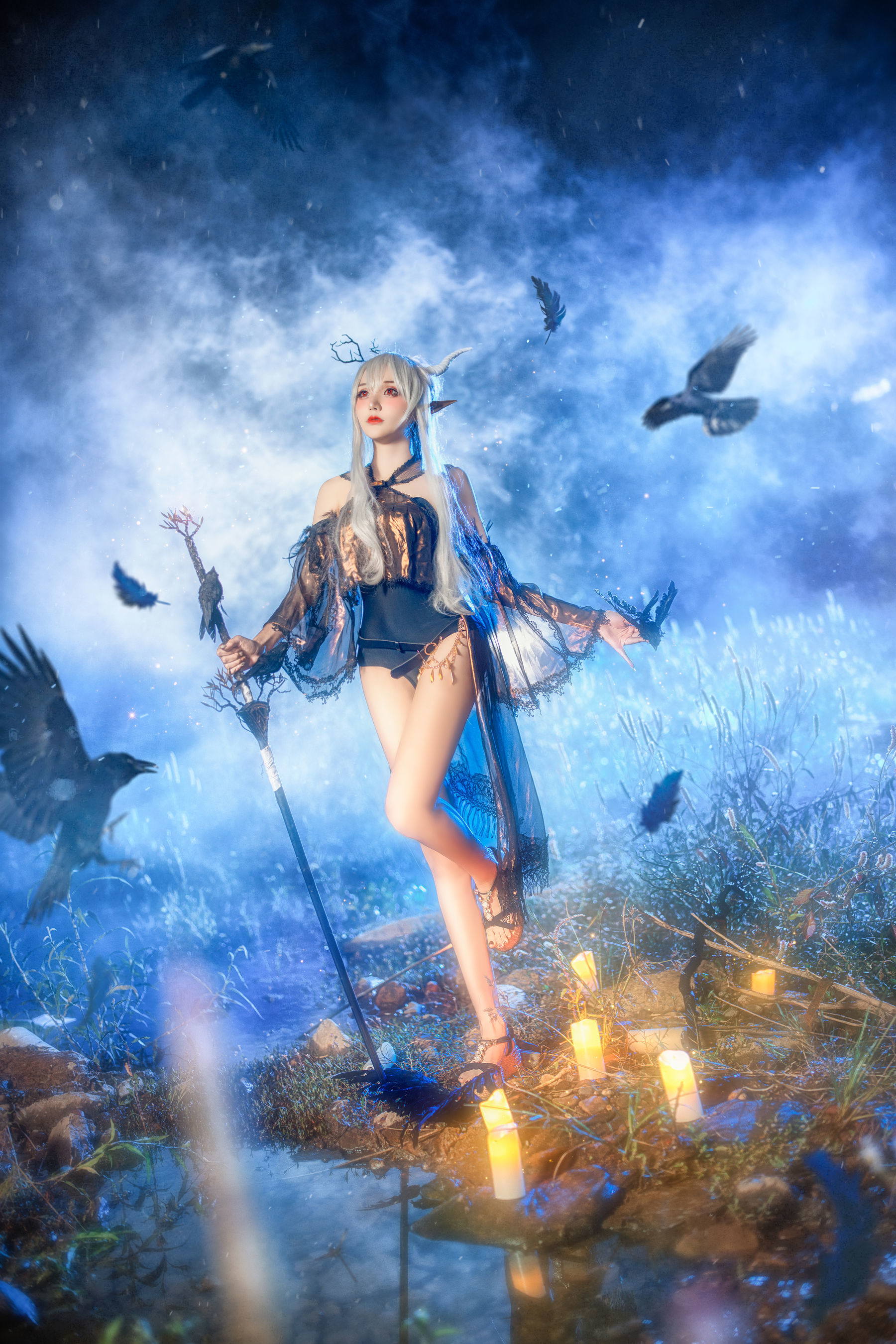 Sách ảnh Cosplay Ngôi sao Mạng] Cô gái COS Tiên Cửu Airi - Ánh Sáng Yên Tĩnh Nửa Đêm