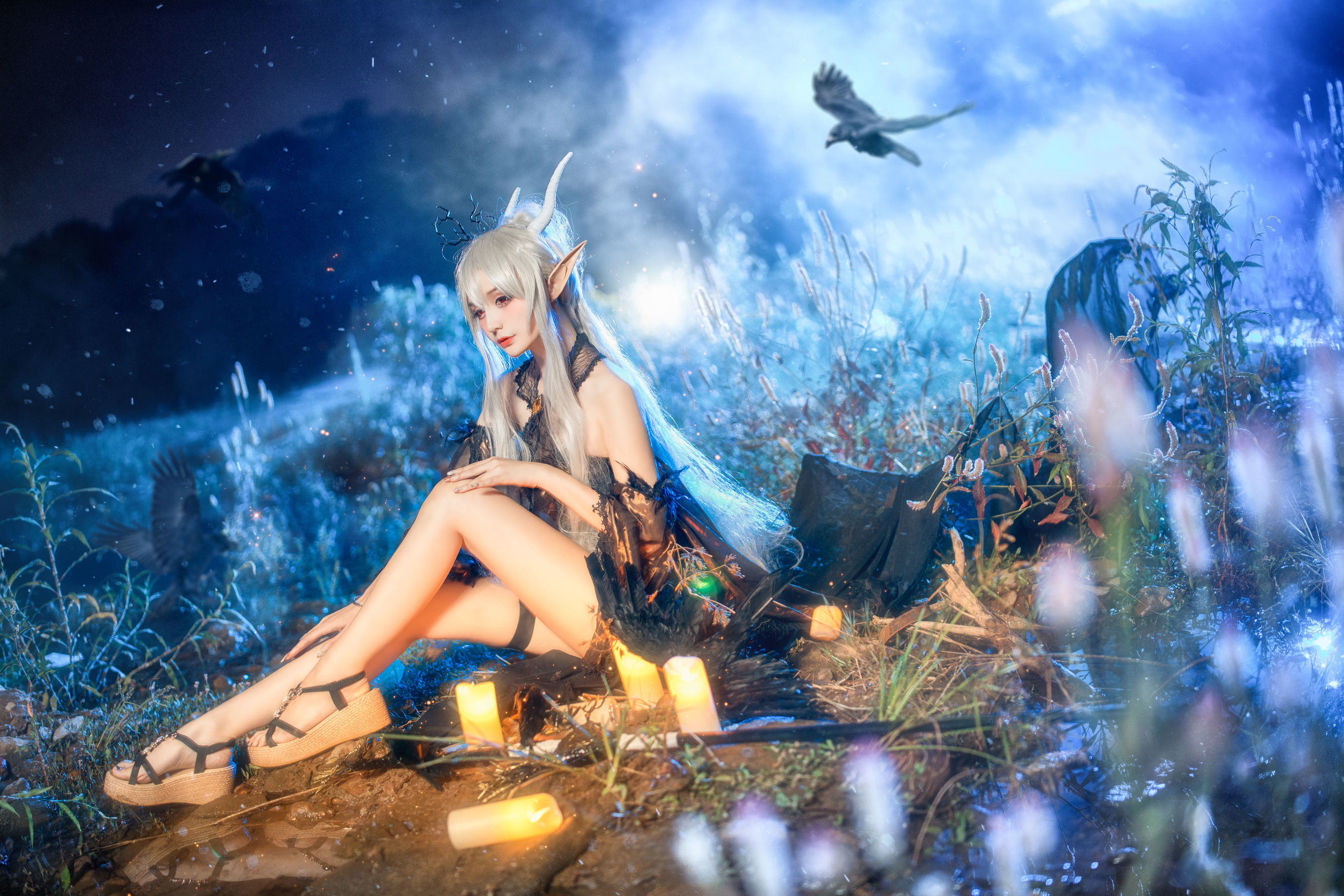 Sách ảnh Cosplay Ngôi sao Mạng] Cô gái COS Tiên Cửu Airi - Ánh Sáng Yên Tĩnh Nửa Đêm
