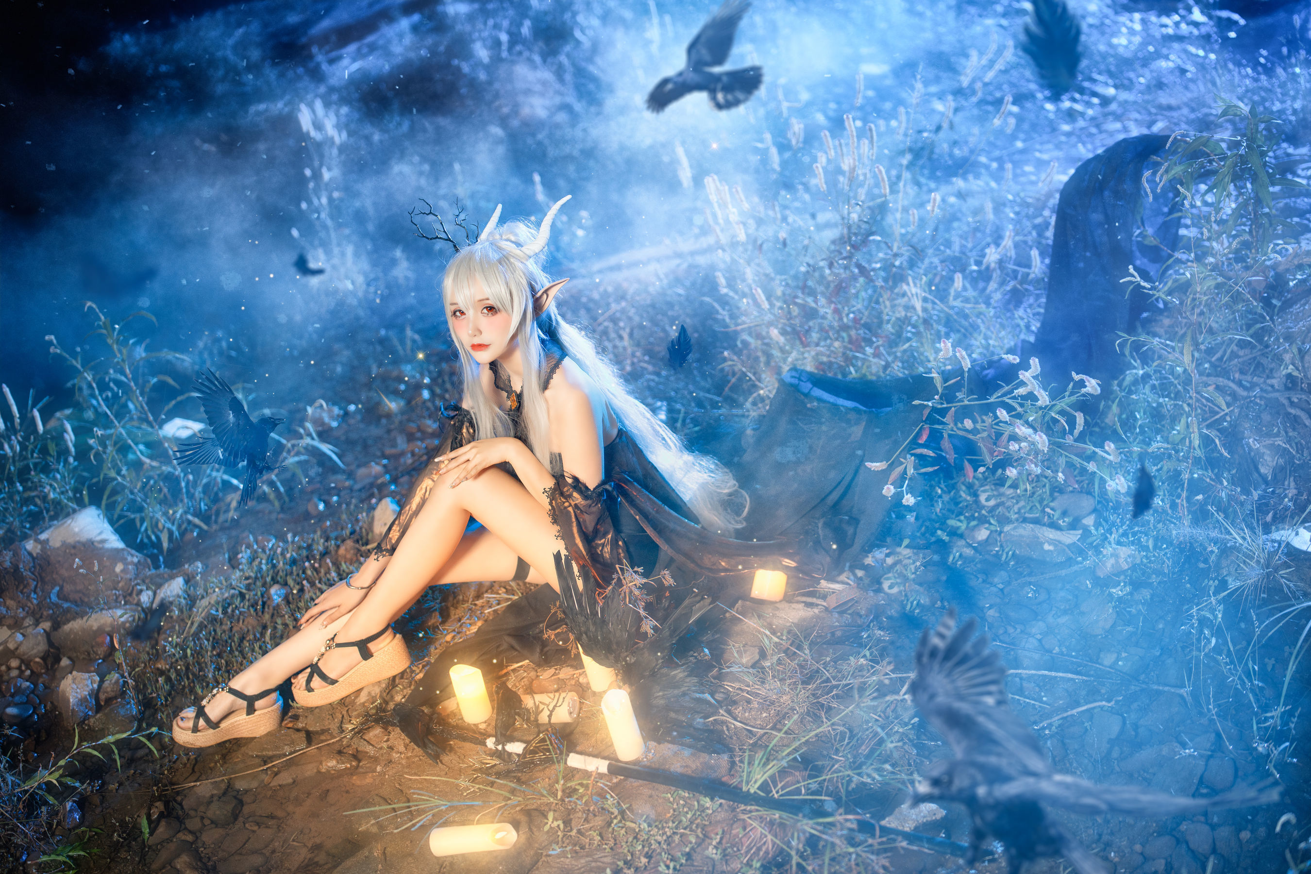 Sách ảnh Cosplay Ngôi sao Mạng] Cô gái COS Tiên Cửu Airi - Ánh Sáng Yên Tĩnh Nửa Đêm