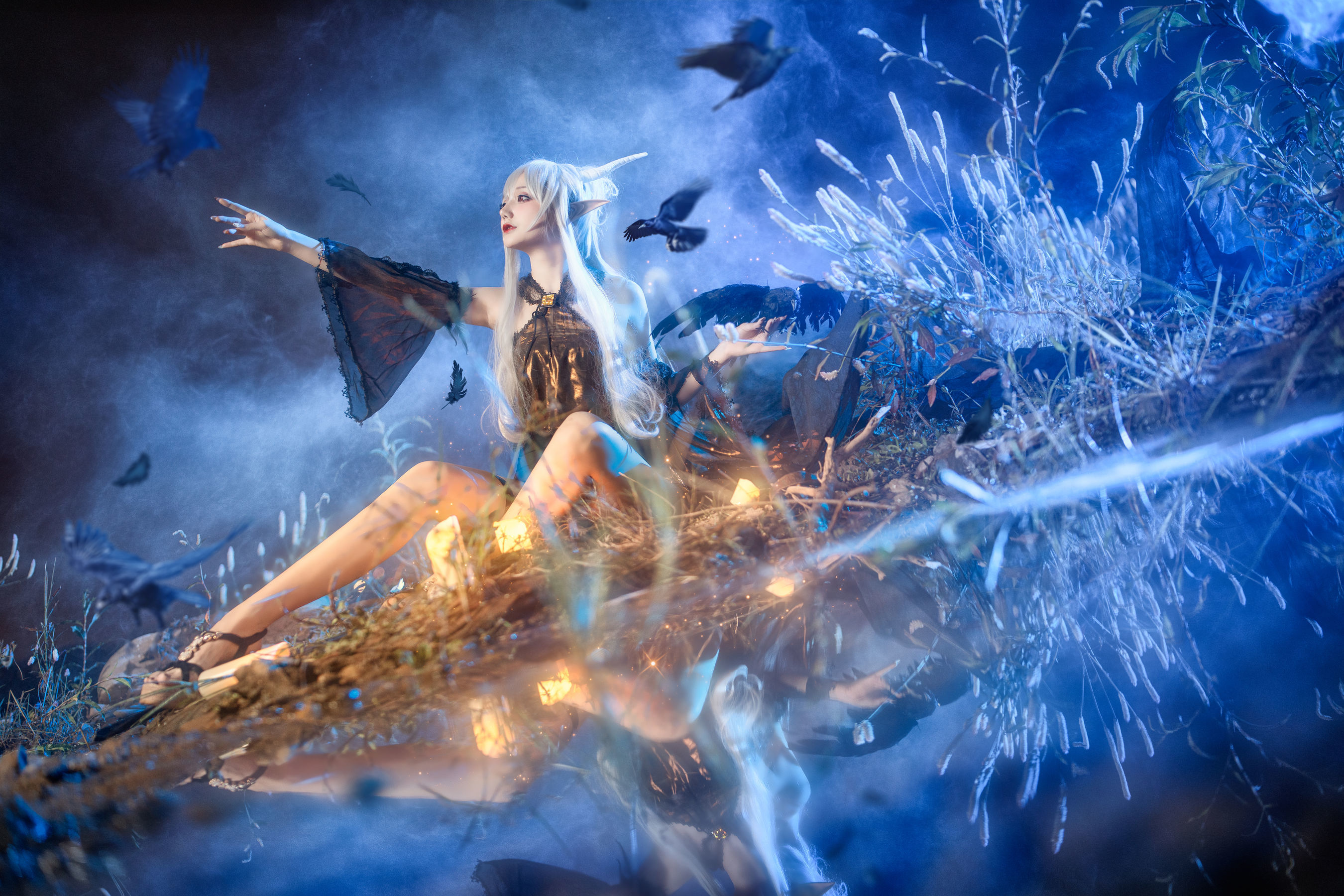 Sách ảnh Cosplay Ngôi sao Mạng] Cô gái COS Tiên Cửu Airi - Ánh Sáng Yên Tĩnh Nửa Đêm