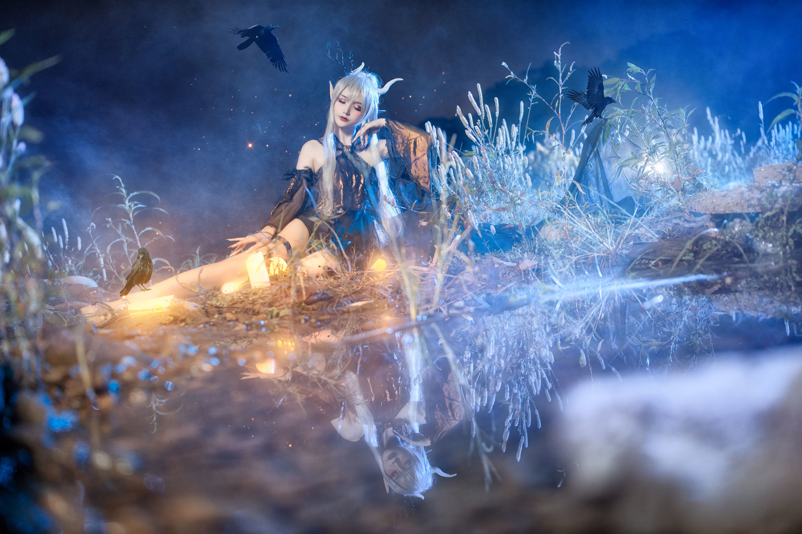 Sách ảnh Cosplay Ngôi sao Mạng] Cô gái COS Tiên Cửu Airi - Ánh Sáng Yên Tĩnh Nửa Đêm