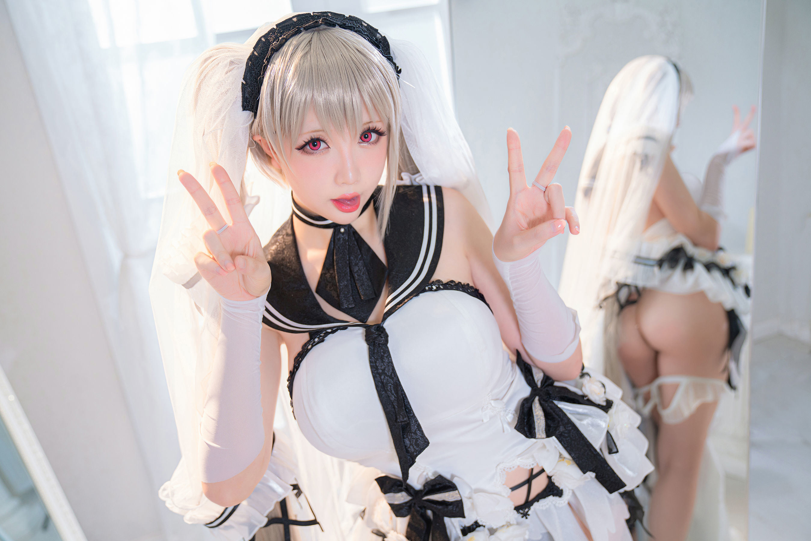 Internet Celebrity Coser Photobook] Coser Miss Xing Zhi Chi Chi - Pure White and Pitch Black: Kewei