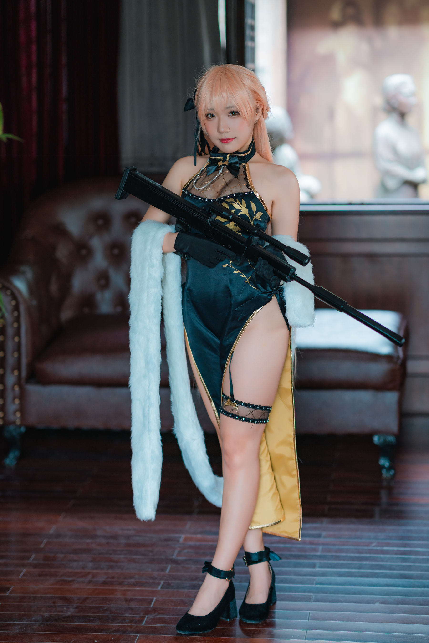 Ảnh chân dung Coser nổi tiếng mạng] Blogger anime Mime Mi Mei - Girls' Frontline OTS-14 Tử Vũ Tâm