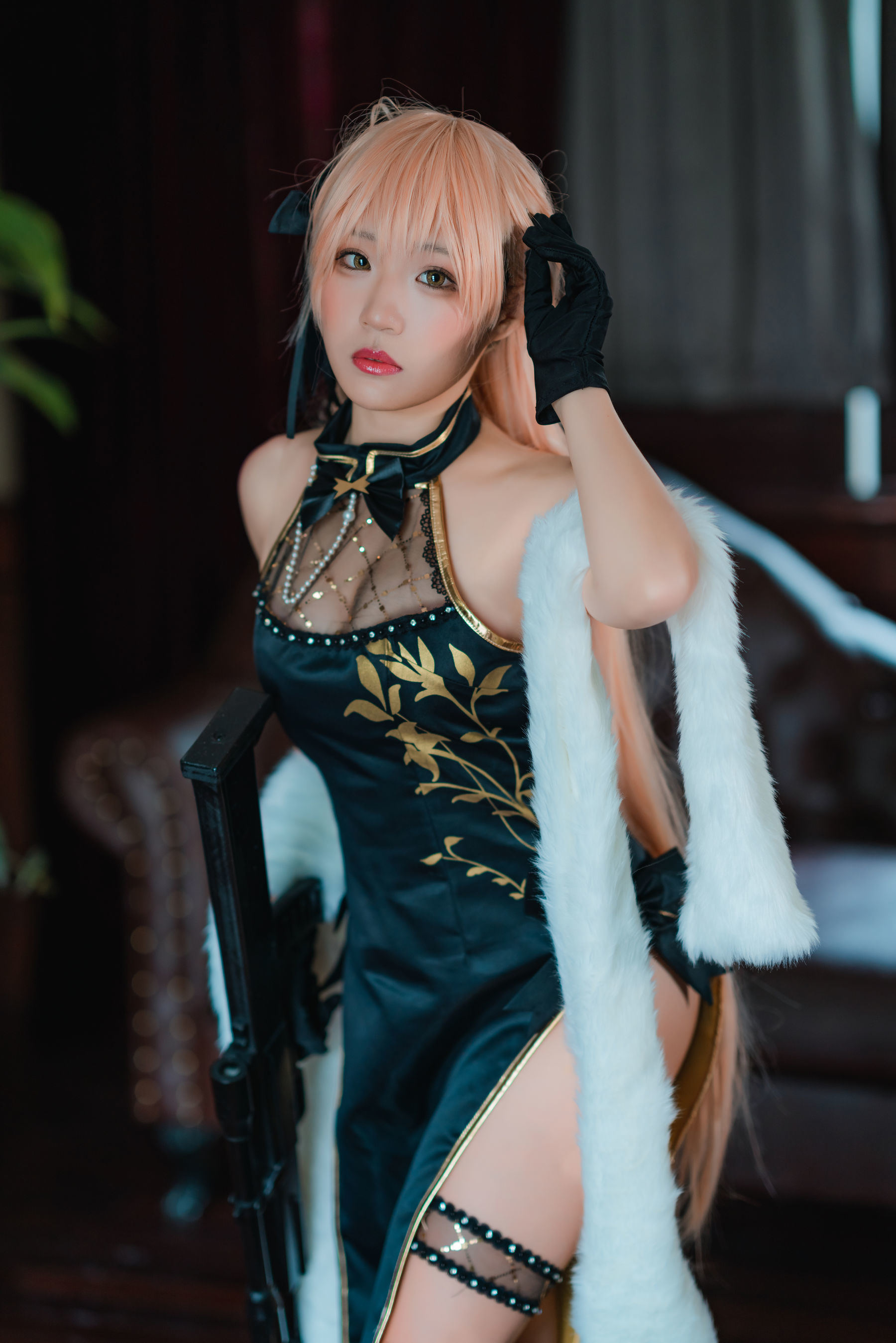 Ảnh chân dung Coser nổi tiếng mạng] Blogger anime Mime Mi Mei - Girls' Frontline OTS-14 Tử Vũ Tâm