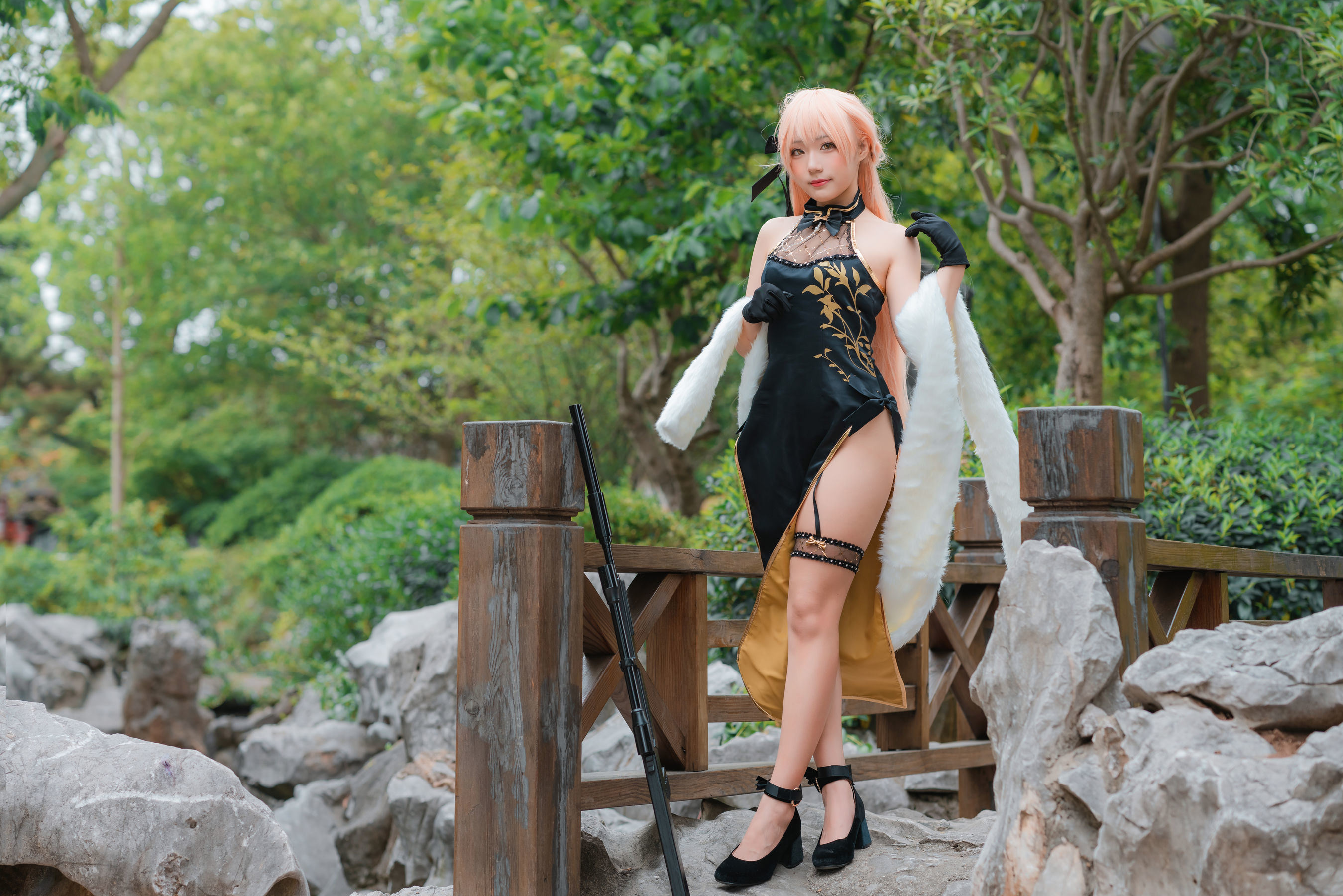 Ảnh chân dung Coser nổi tiếng mạng] Blogger anime Mime Mi Mei - Girls' Frontline OTS-14 Tử Vũ Tâm