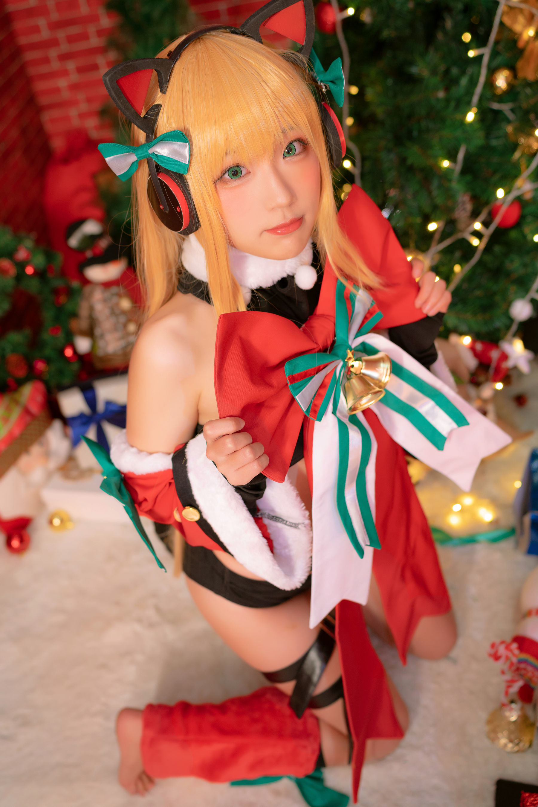 Ảnh cosplay của net idol] Blogger anime Mime Mimi - Girls' Frontline TMP Giáng sinh