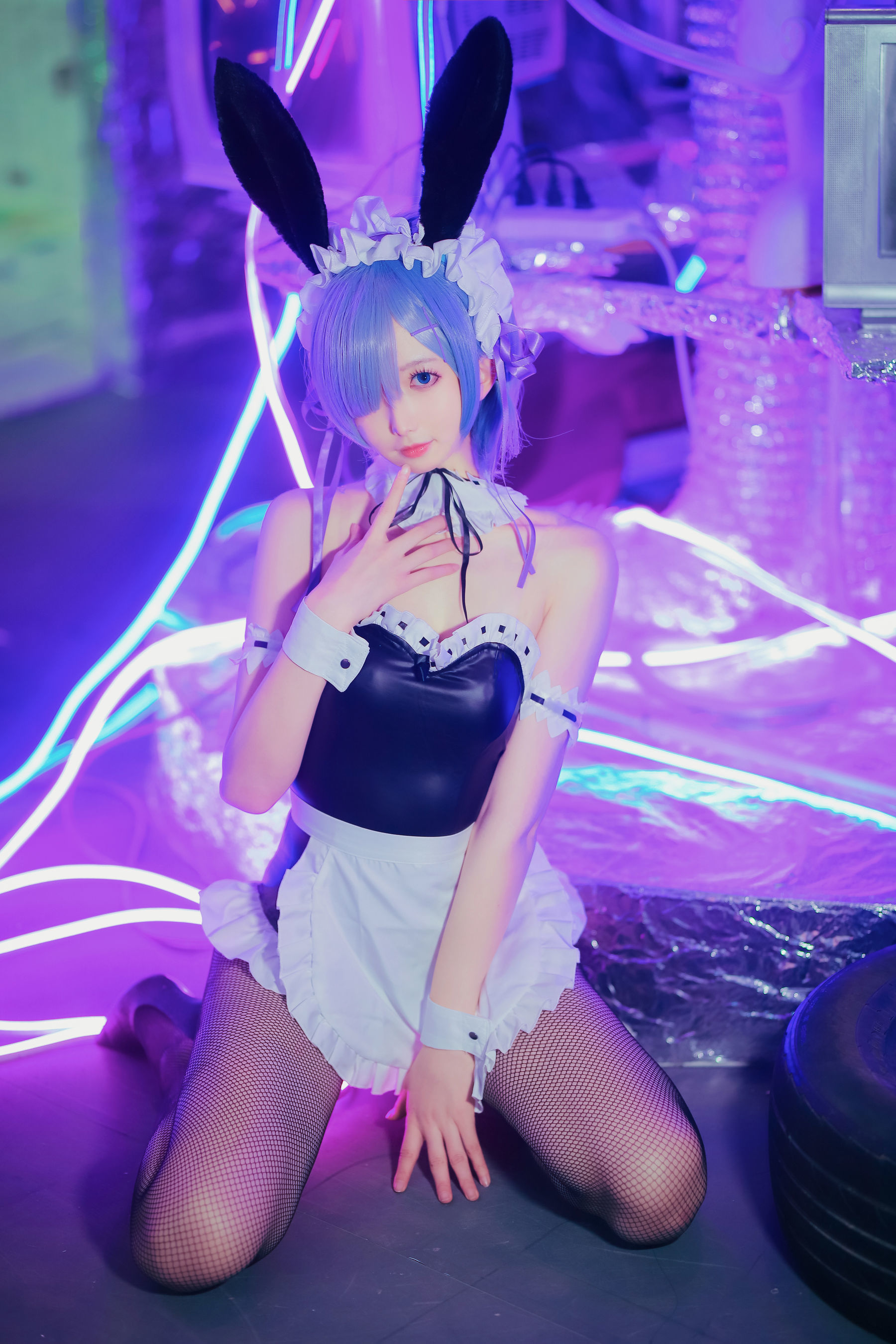 Net hồng COSER Ảnh] Blogger Anime Phong Giang Giang v - Rem Thỏ Nữ Lang