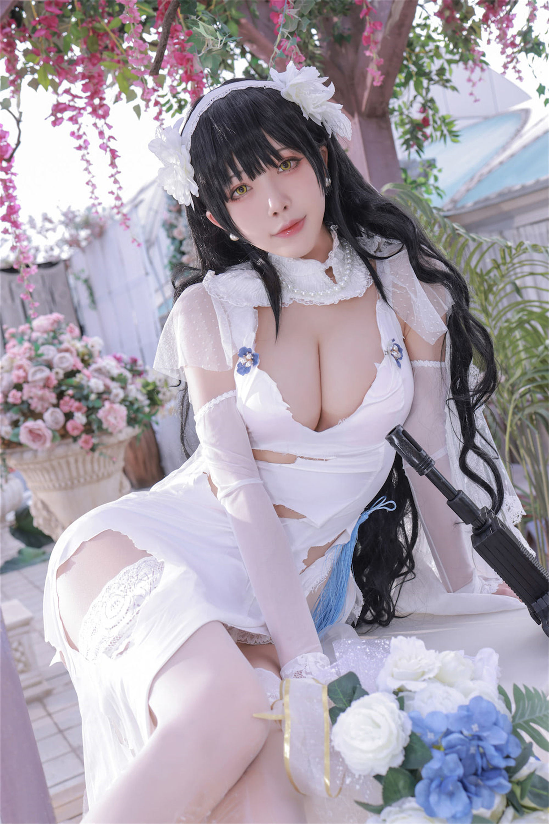 Bộ ảnh cosplay của net hồng] Blogger anime Shui Miao Aqua - Girls' Frontline OTS-14 & Type95