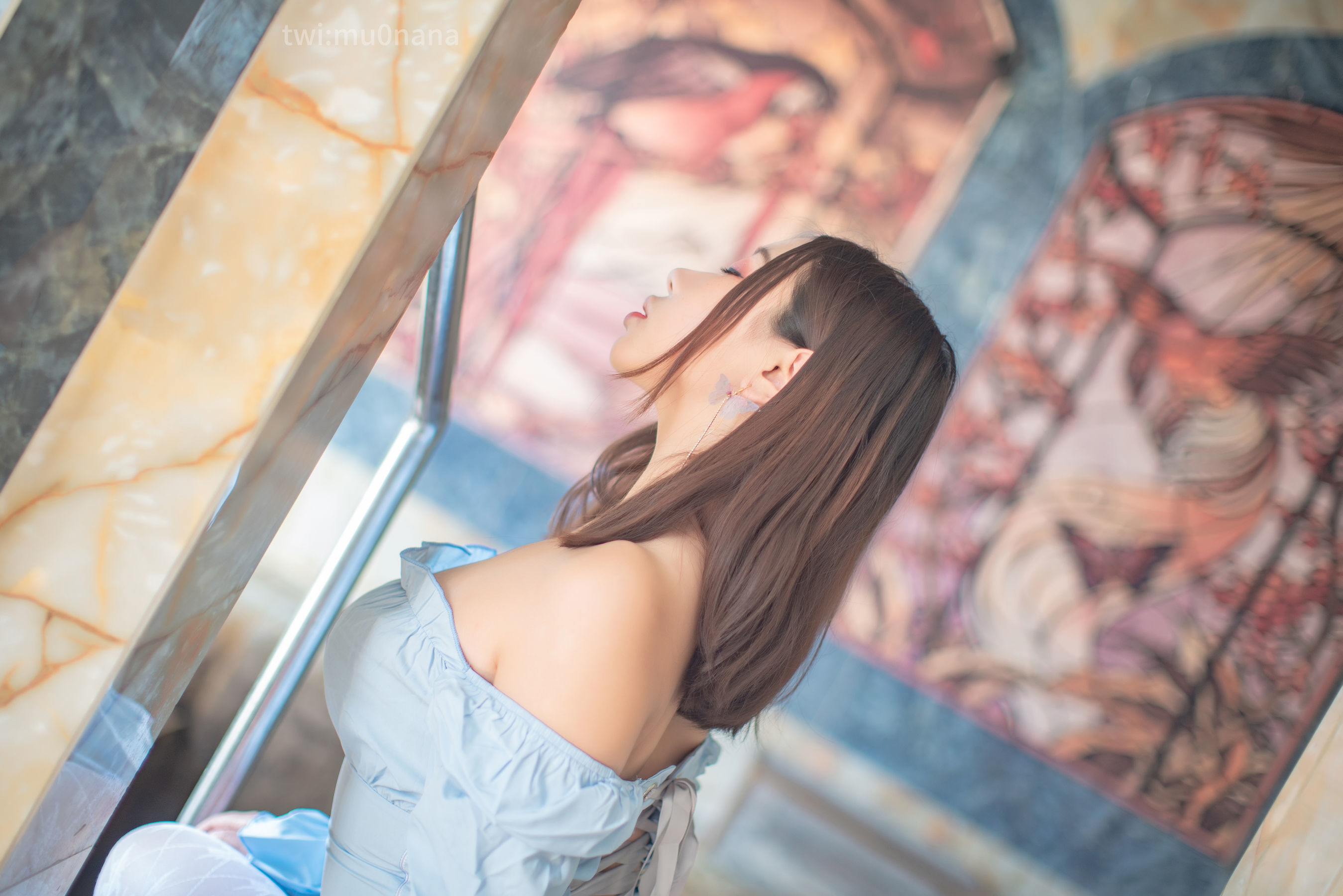 Internet Celebrity Coser Photobook] Anime Blogger Mu Ling Mu0 - Hot Spring White Silk