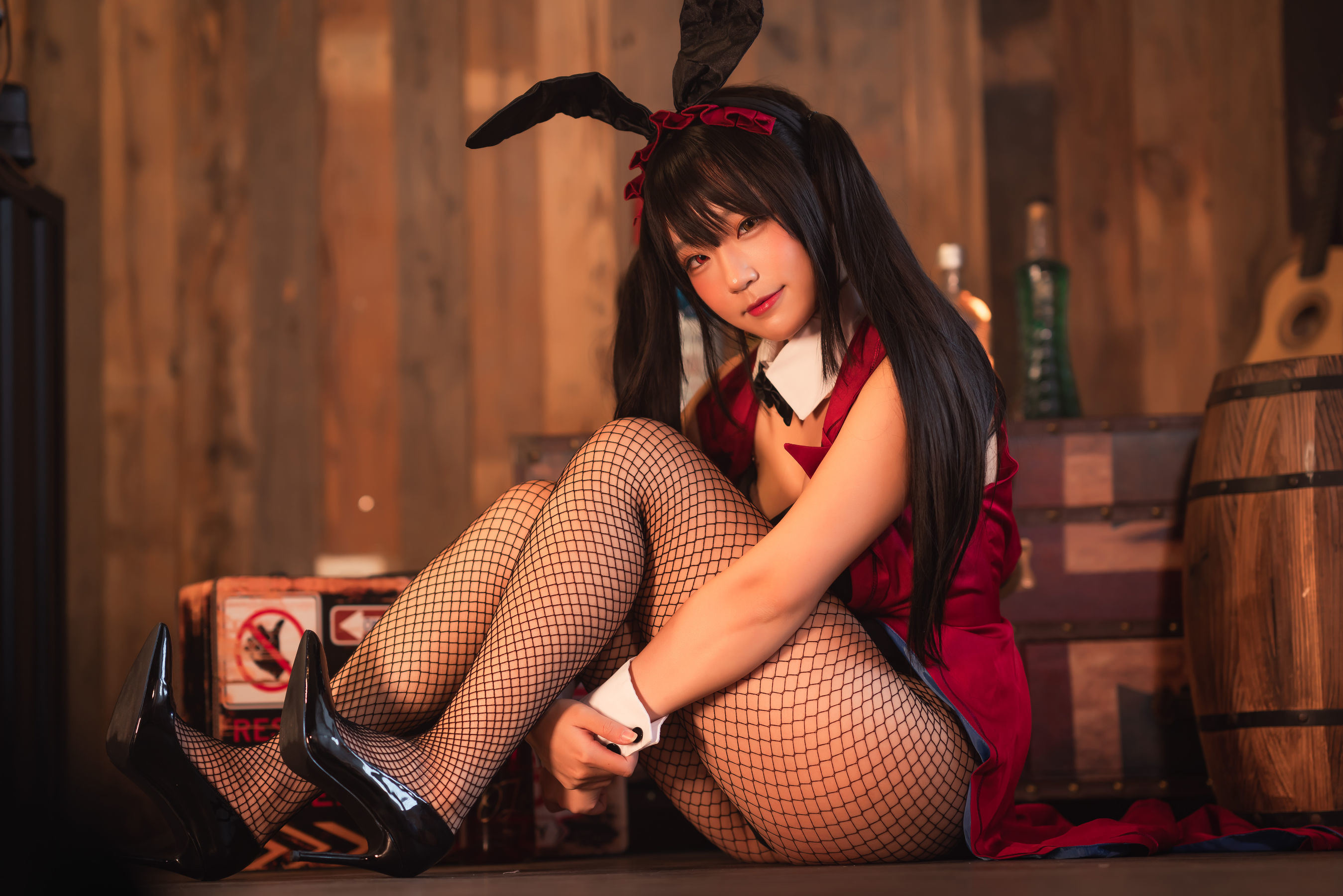 Ảnh cosplay của net red] Blogger anime Mime Mimi - Tokisaki Kurumi