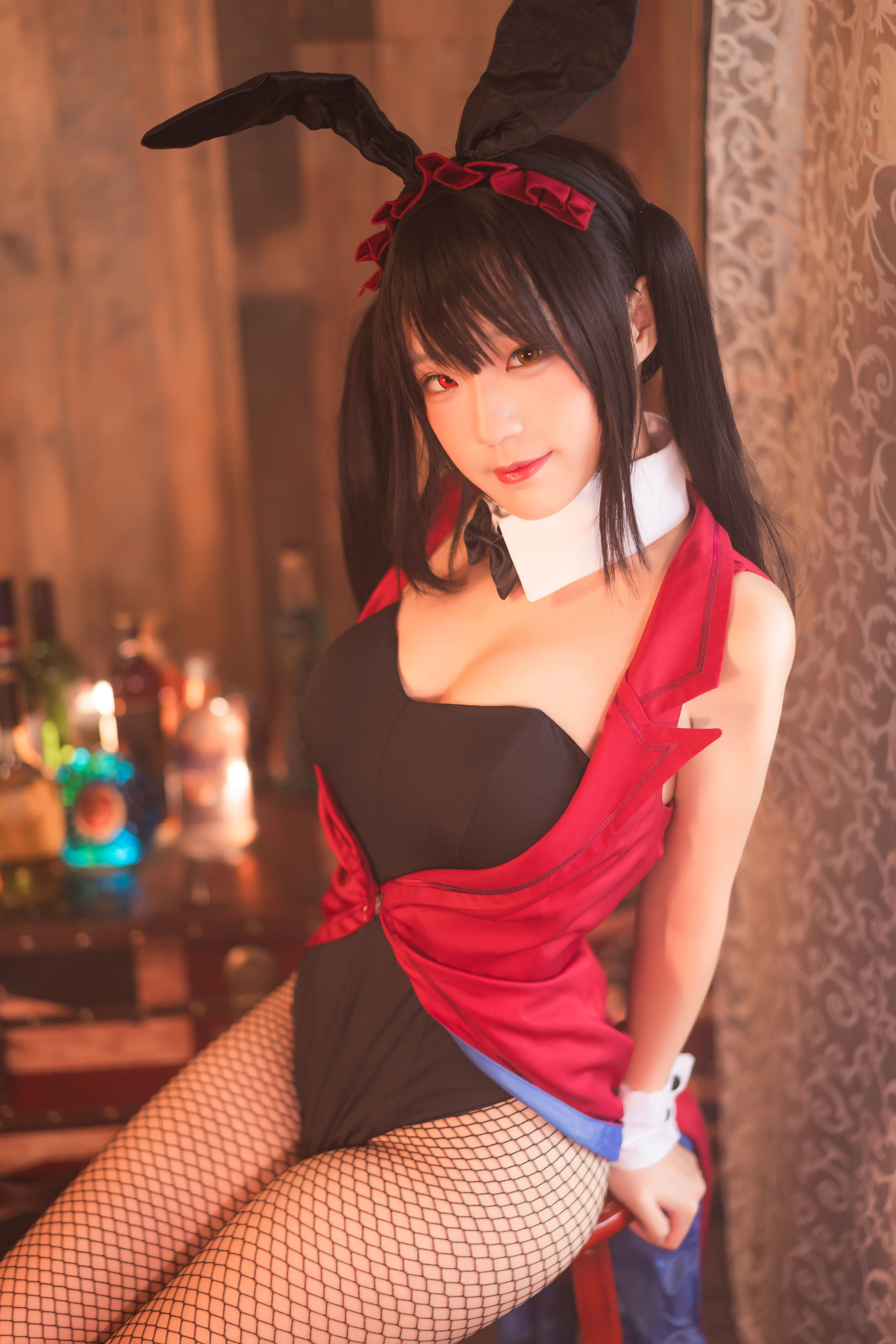 Ảnh cosplay của net red] Blogger anime Mime Mimi - Tokisaki Kurumi