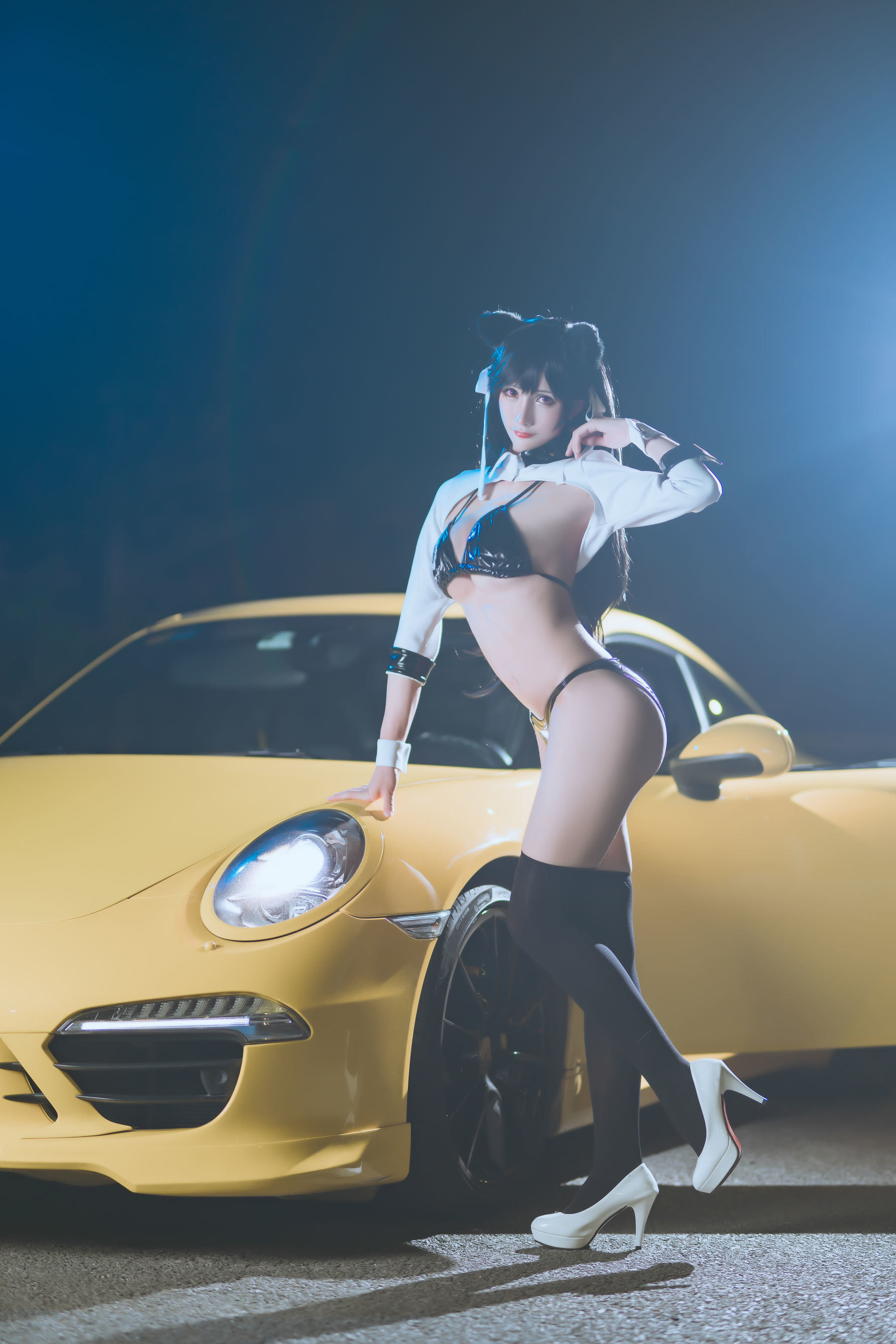 Internet Celebrity Cosplayer Photobook] Anime Blogger Ya Qi - Azur Lane Racing Atago