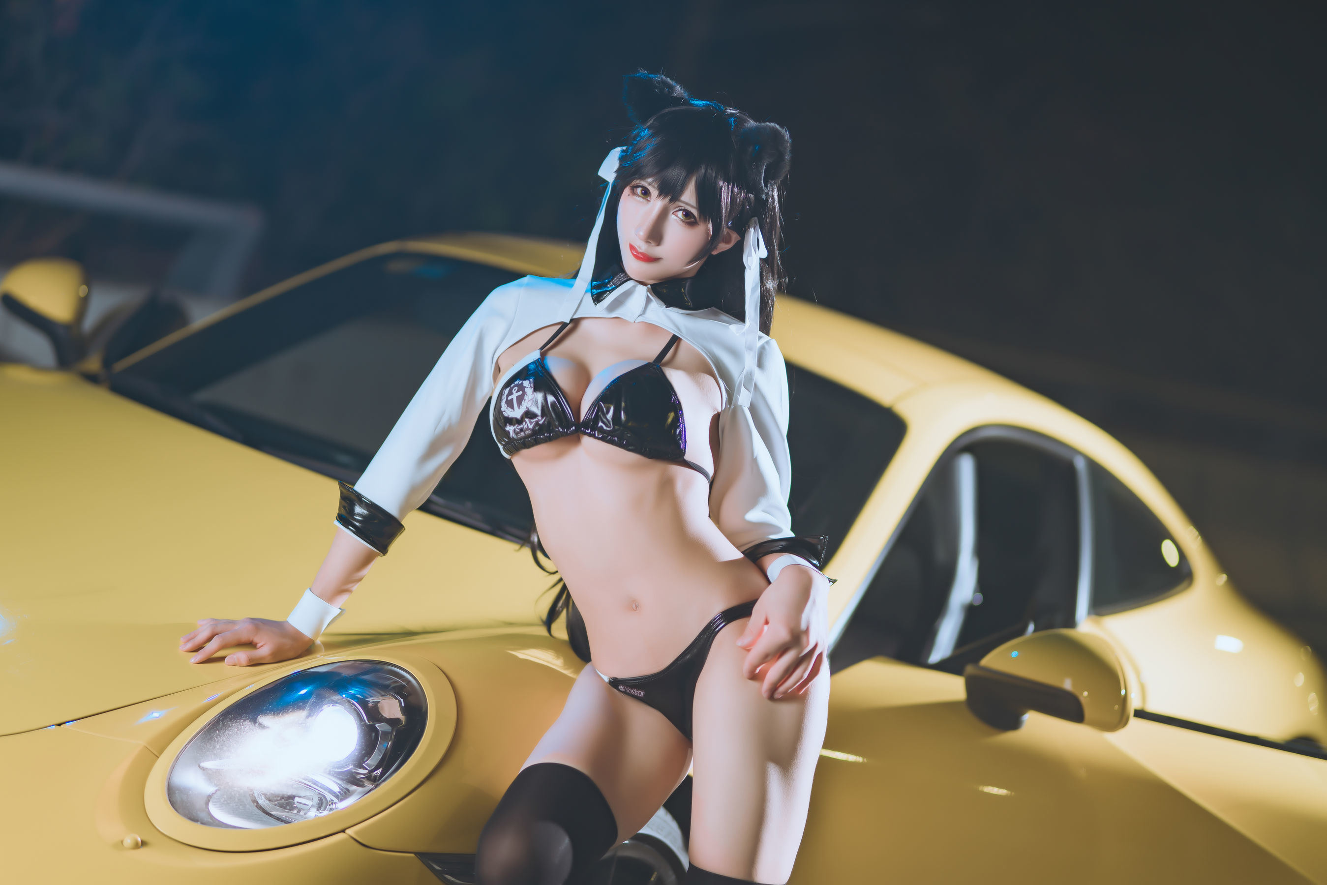 Internet Celebrity Cosplayer Photobook] Anime Blogger Ya Qi - Azur Lane Racing Atago