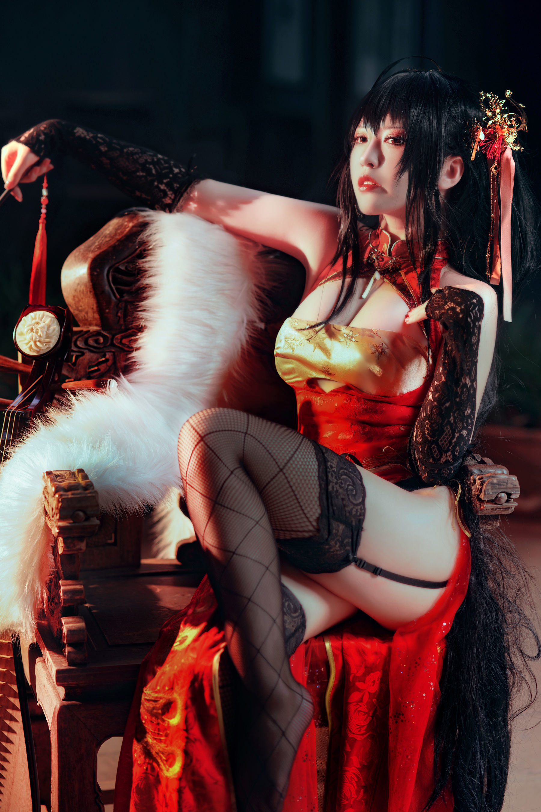 Bộ ảnh Coser Nổi tiếng] Bán Bán Zi - Đại Phong Kỳ Bào