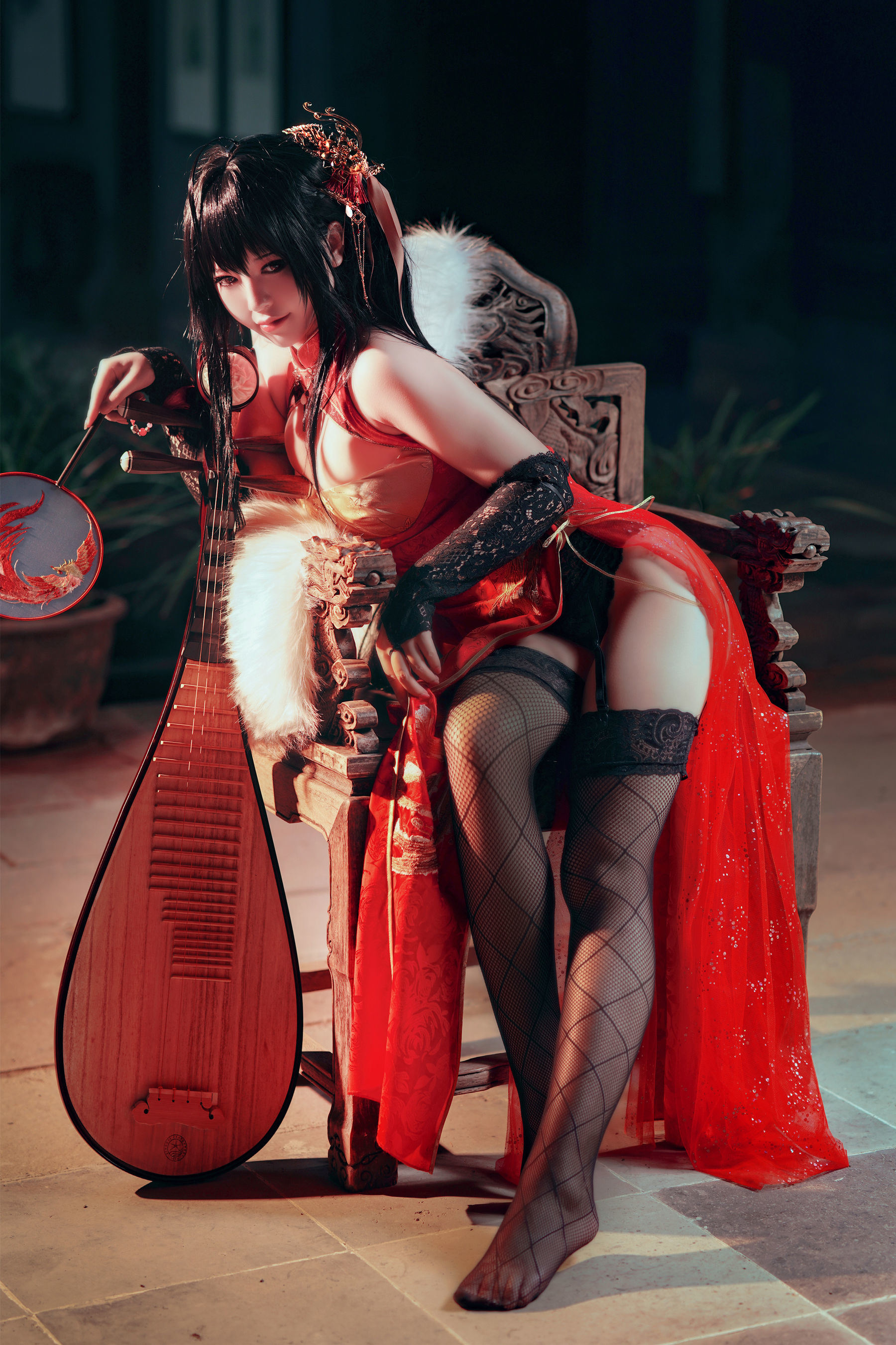 Bộ ảnh Coser Nổi tiếng] Bán Bán Zi - Đại Phong Kỳ Bào