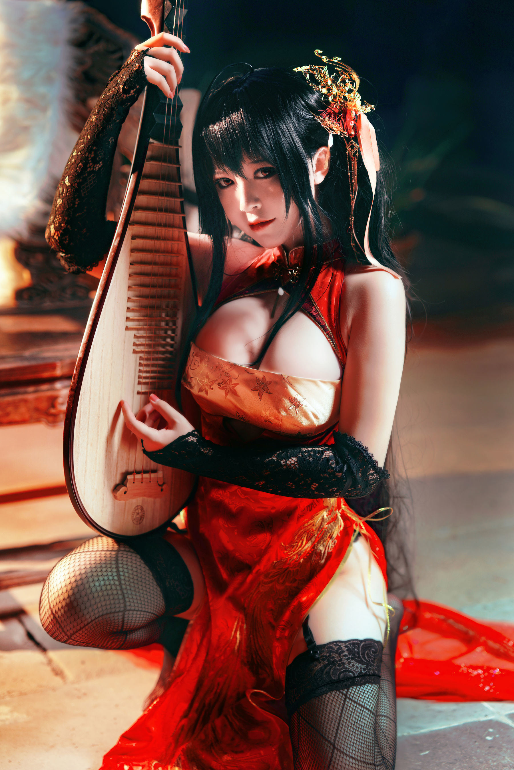 Bộ ảnh Coser Nổi tiếng] Bán Bán Zi - Đại Phong Kỳ Bào