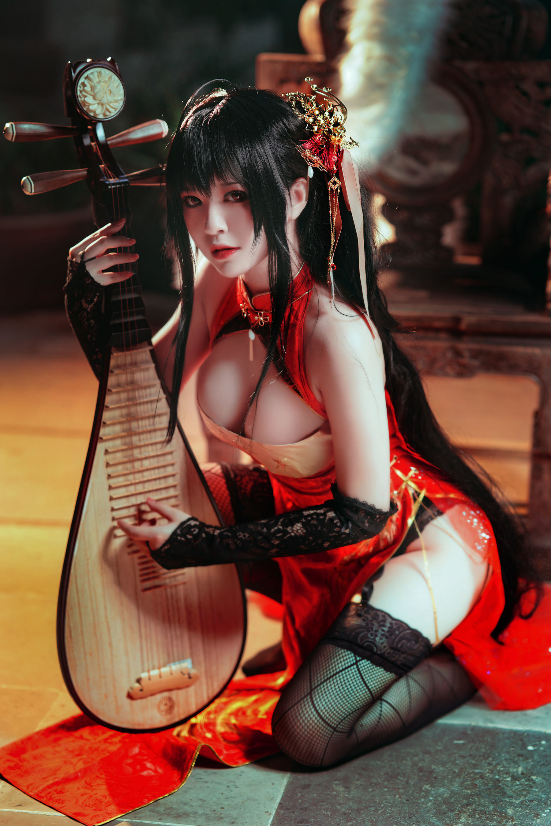 Bộ ảnh Coser Nổi tiếng] Bán Bán Zi - Đại Phong Kỳ Bào