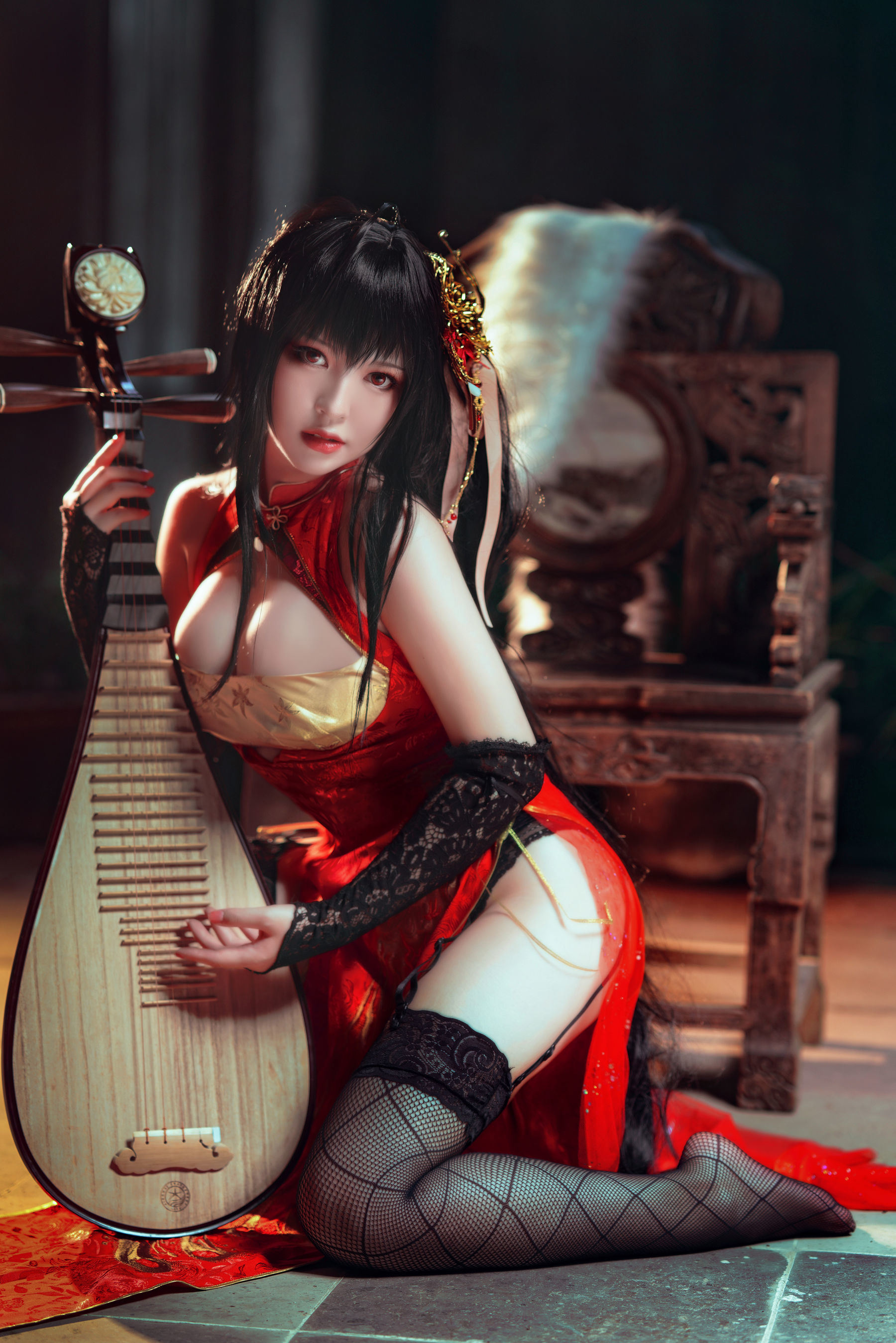 Bộ ảnh Coser Nổi tiếng] Bán Bán Zi - Đại Phong Kỳ Bào