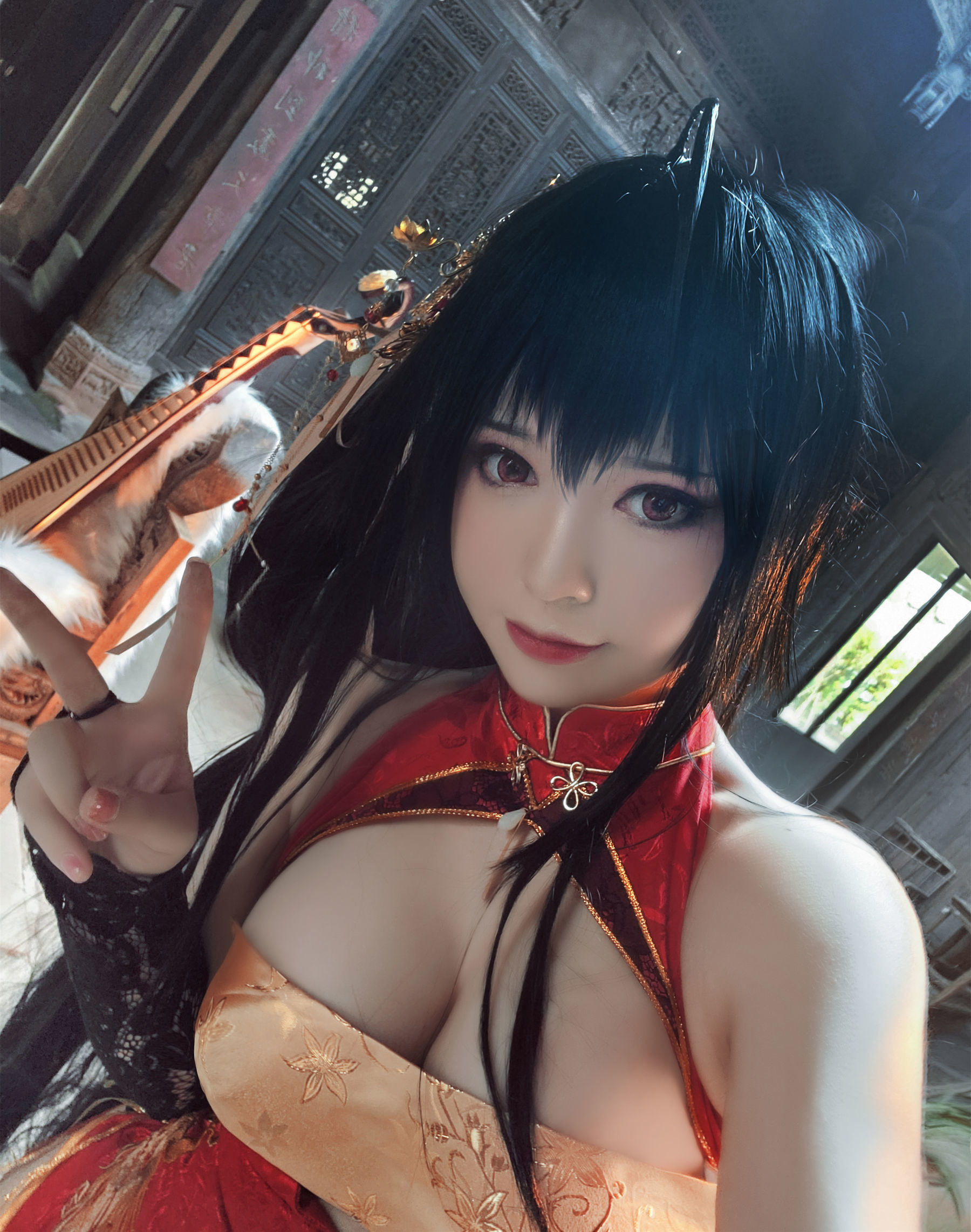 Bộ ảnh Coser Nổi tiếng] Bán Bán Zi - Đại Phong Kỳ Bào