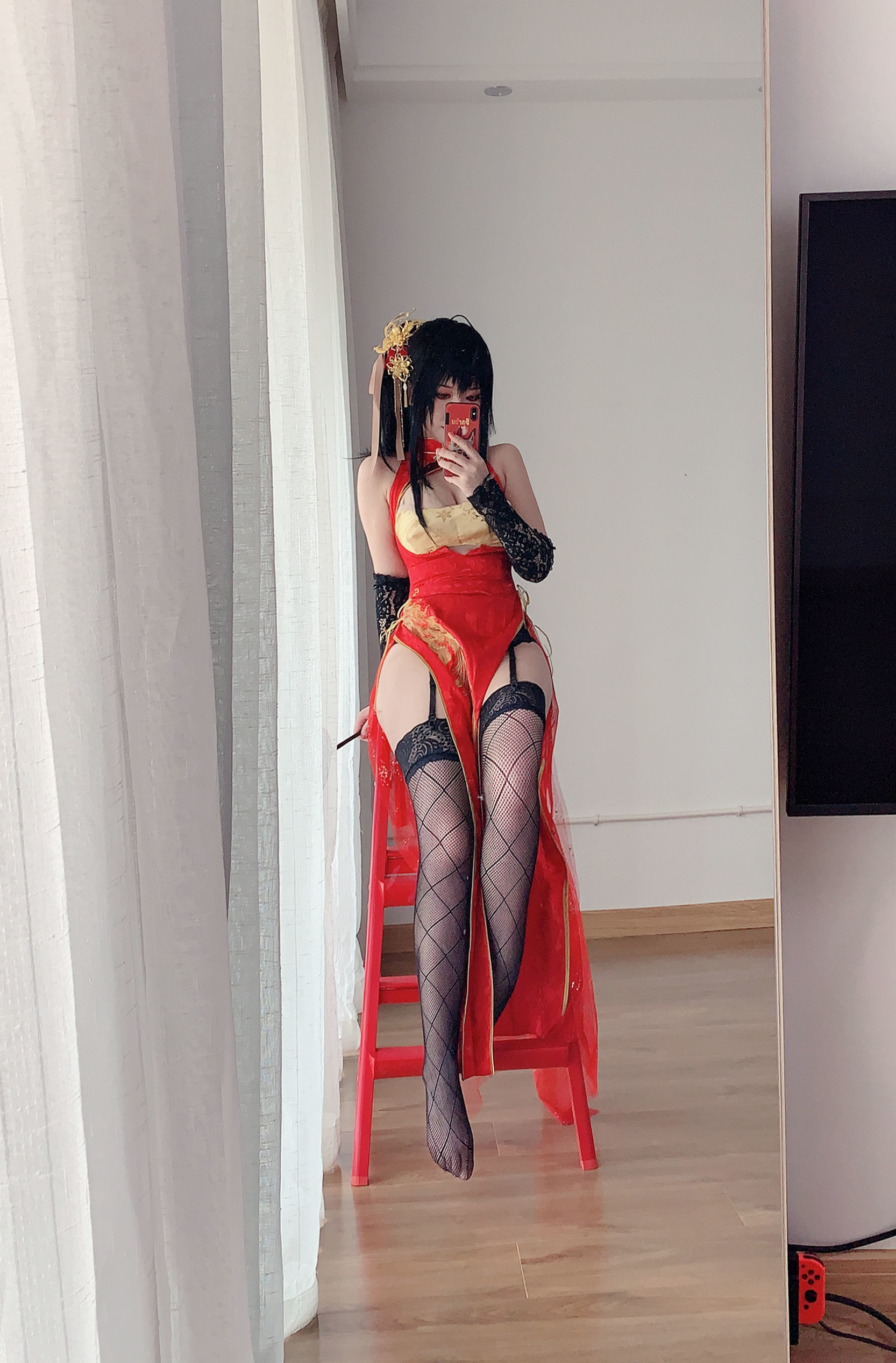 Bộ ảnh Coser Nổi tiếng] Bán Bán Zi - Đại Phong Kỳ Bào