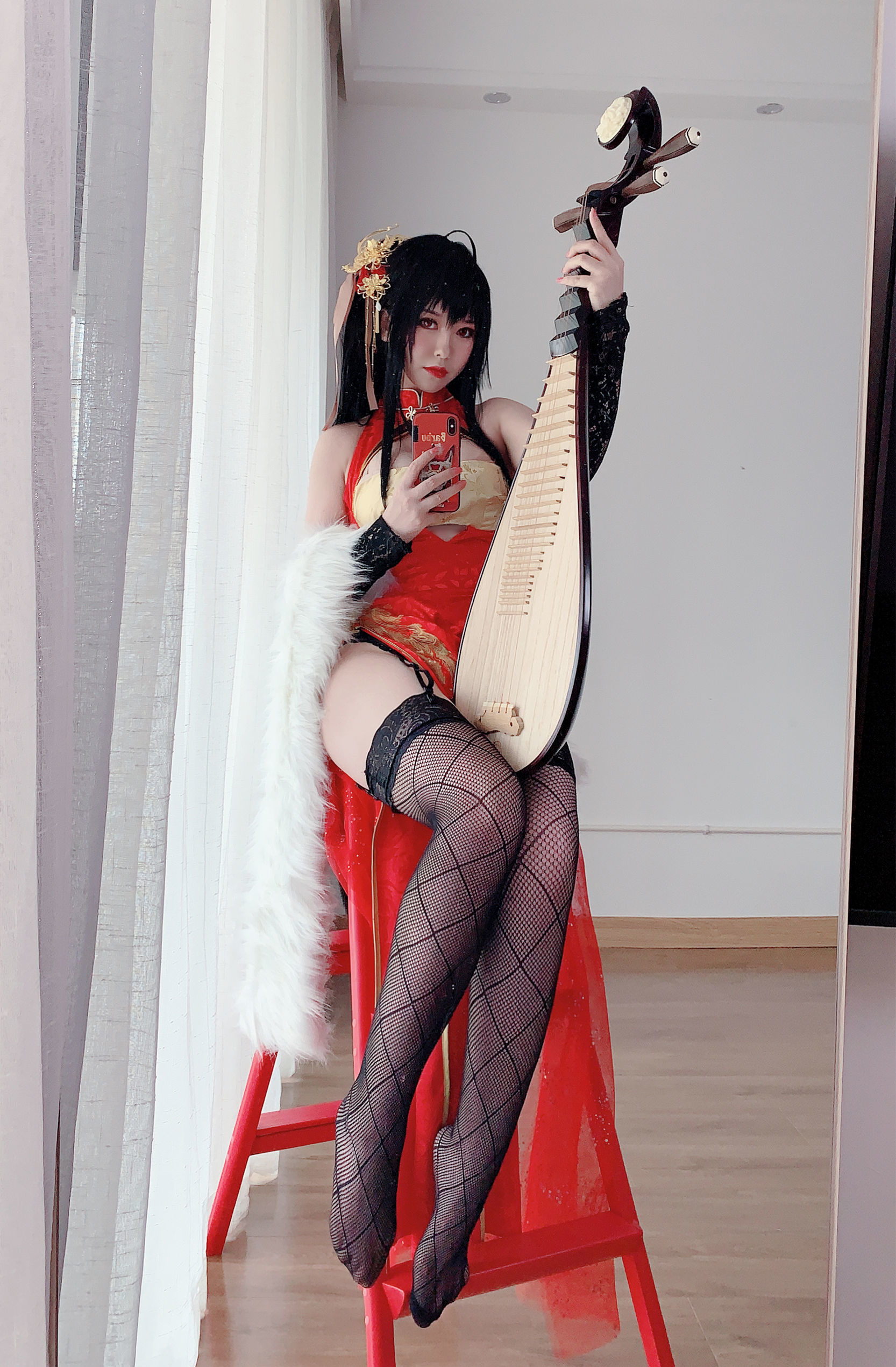 Bộ ảnh Coser Nổi tiếng] Bán Bán Zi - Đại Phong Kỳ Bào