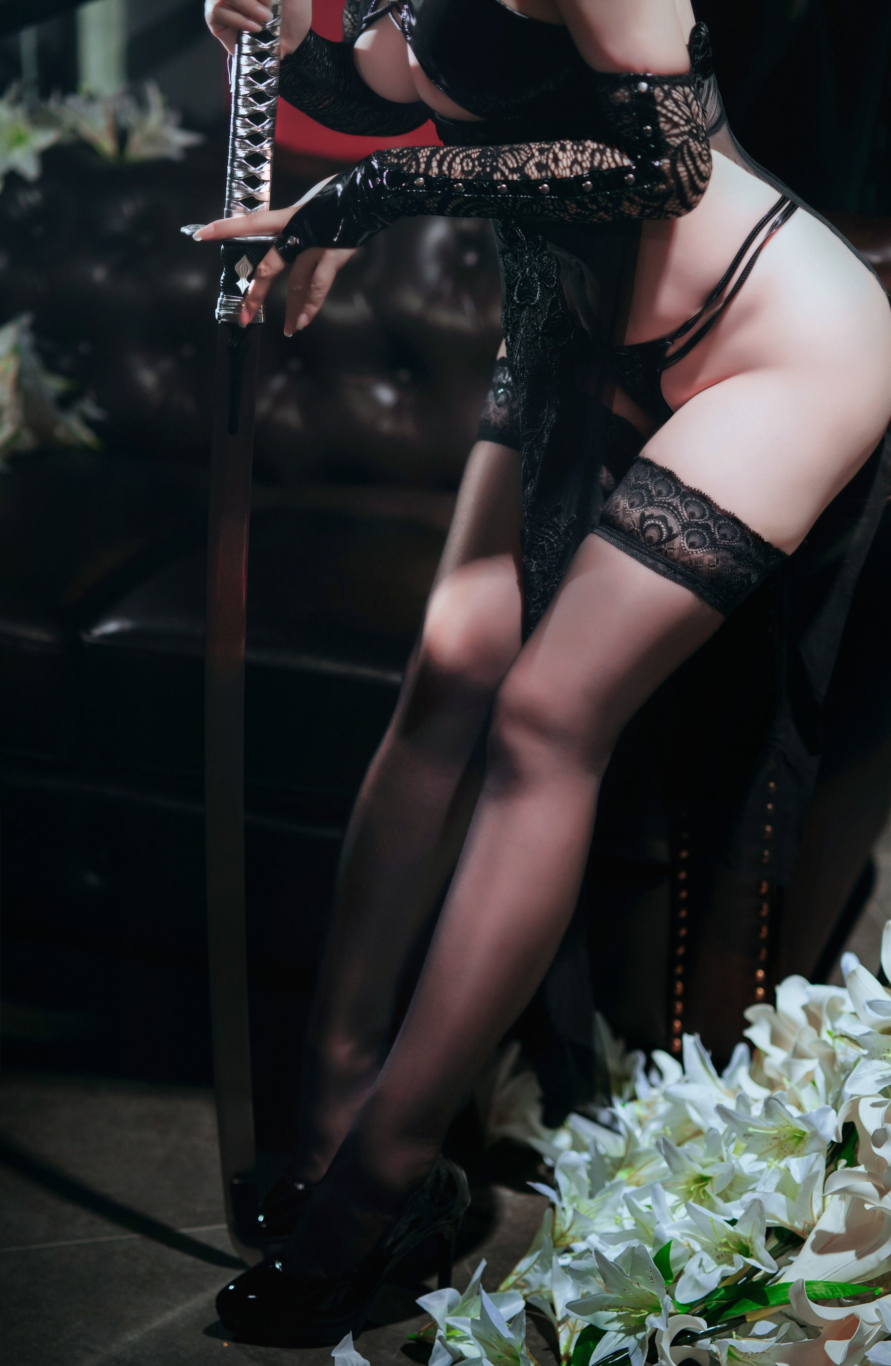 Ban Ban Zi 2B Mi Yan Qipao Cosplay Photos