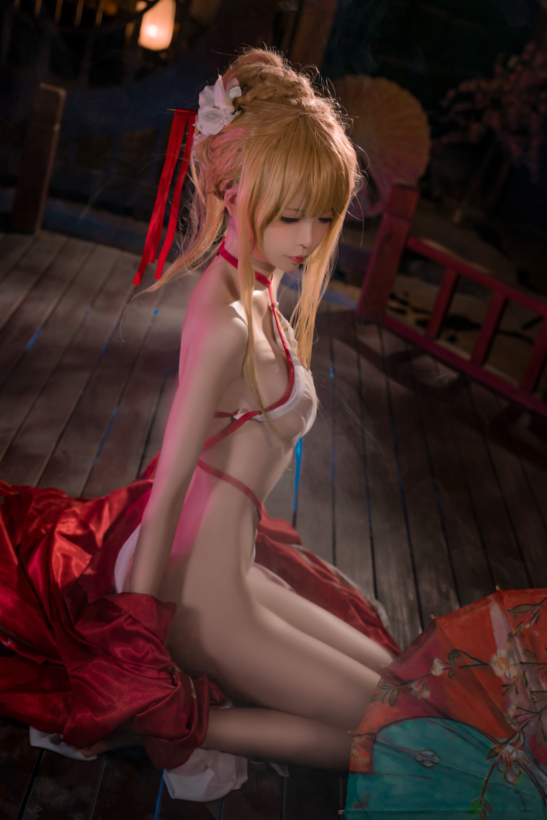 Internet Celebrity Coser Photobook] Coco Teacher - Azur Lane Glorious Cool Night Spring Snow
