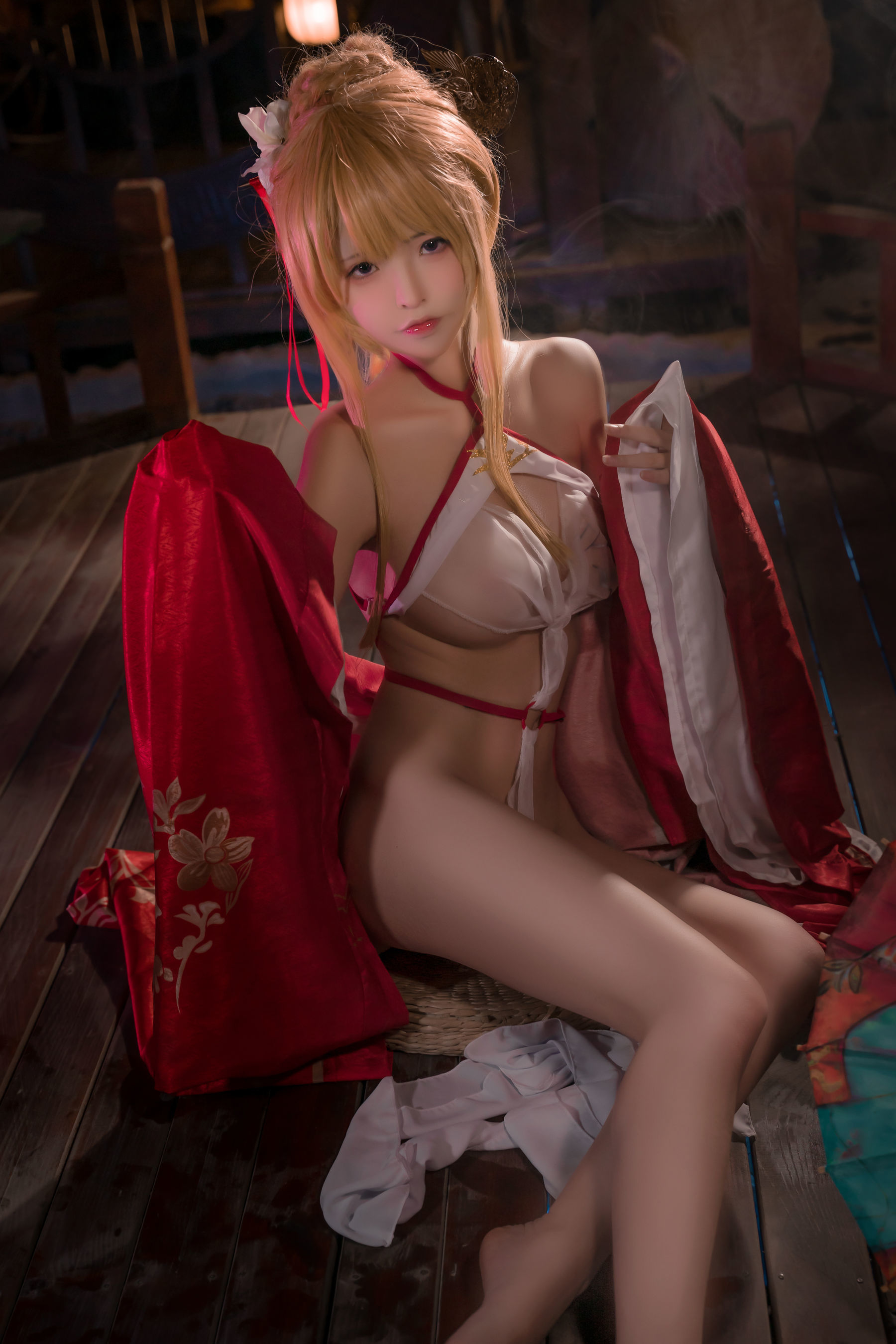 Internet Celebrity Coser Photobook] Coco Teacher - Azur Lane Glorious Cool Night Spring Snow