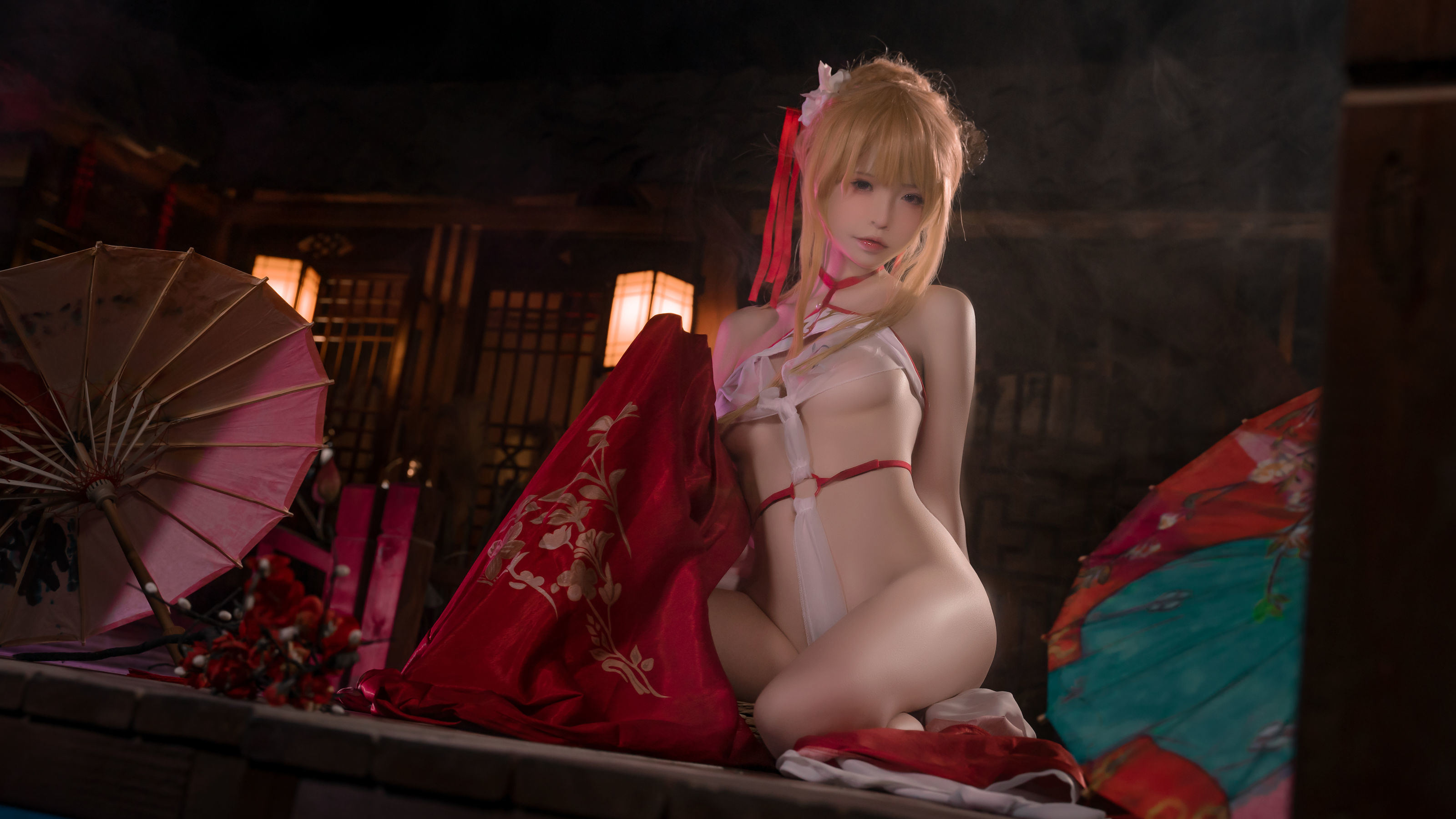 Internet Celebrity Coser Photobook] Coco Teacher - Azur Lane Glorious Cool Night Spring Snow