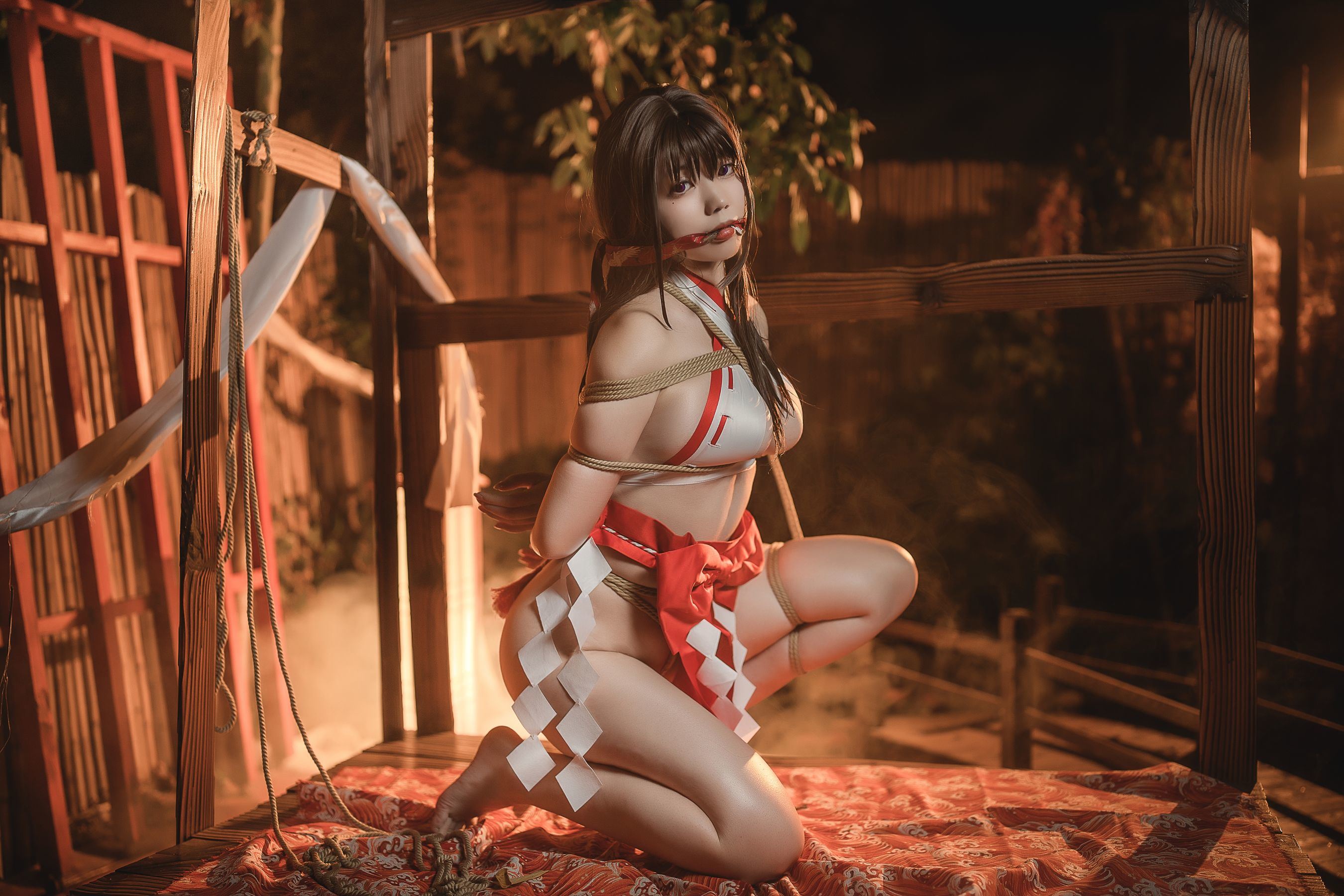 網紅COSER寫真] 啊日日_甘洛里 - 繩與巫女