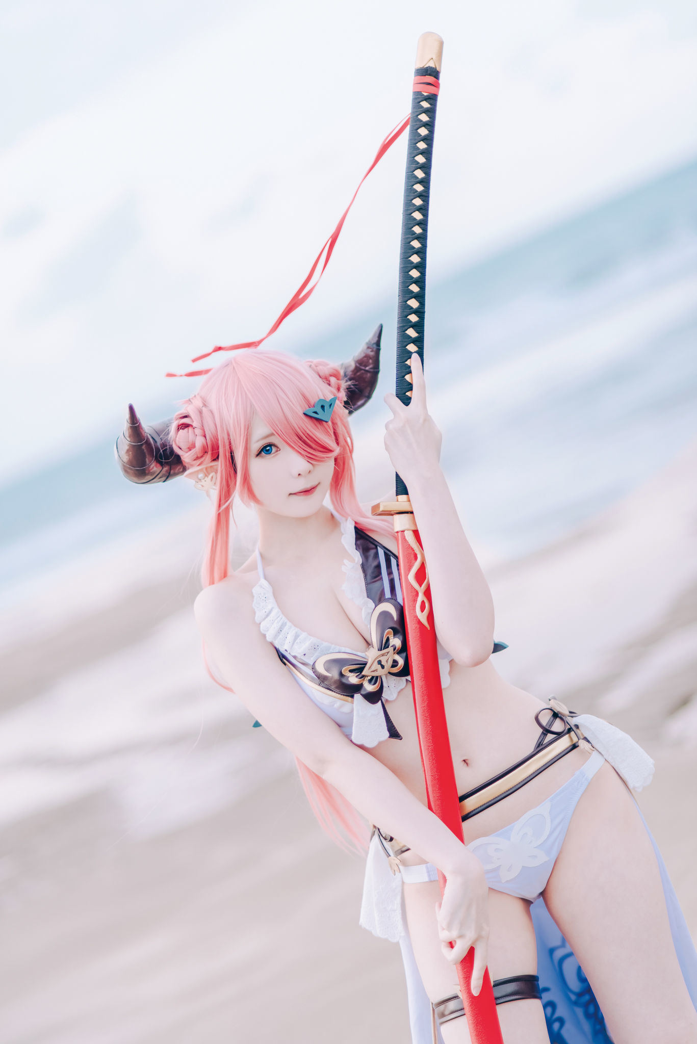 인터넷 유명인 COSER 사진] 위보 소녀 상월 shimo - 그랑블루 판타지 날메야
