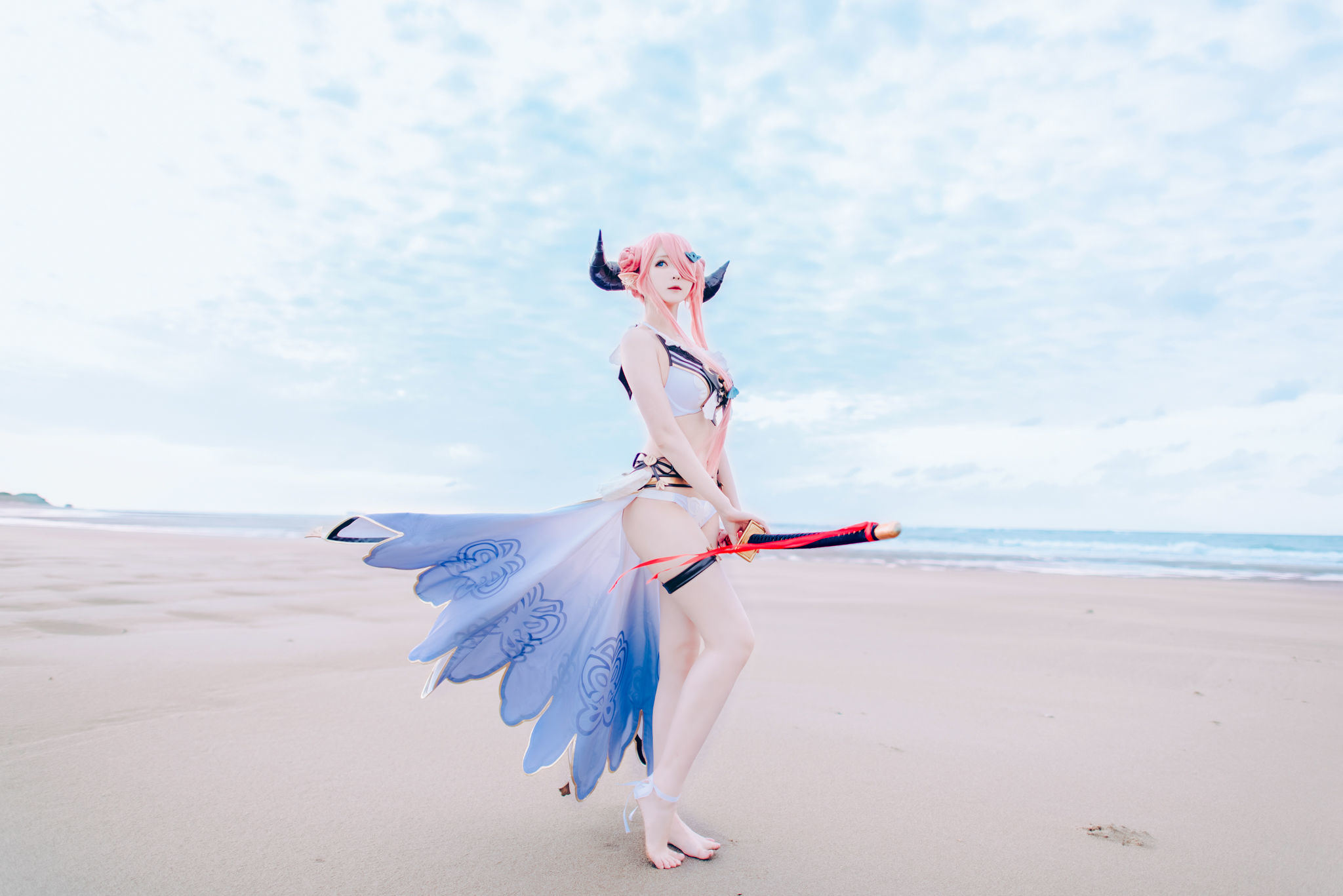 인터넷 유명인 COSER 사진] 위보 소녀 상월 shimo - 그랑블루 판타지 날메야
