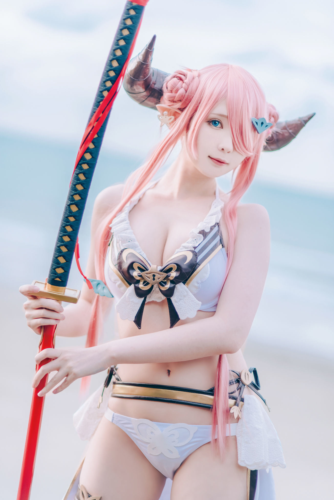 인터넷 유명인 COSER 사진] 위보 소녀 상월 shimo - 그랑블루 판타지 날메야