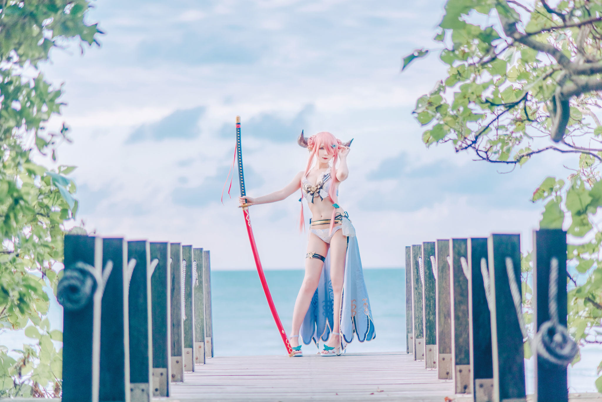 인터넷 유명인 COSER 사진] 위보 소녀 상월 shimo - 그랑블루 판타지 날메야