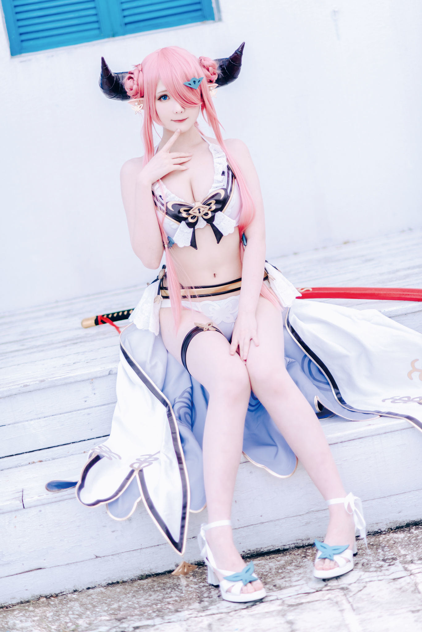 인터넷 유명인 COSER 사진] 위보 소녀 상월 shimo - 그랑블루 판타지 날메야